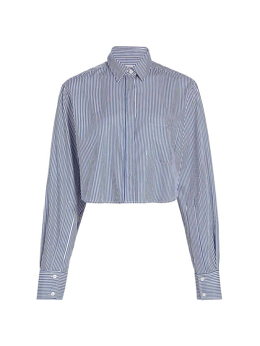 Womens Renata Striped Cropped Shirt Product Image
