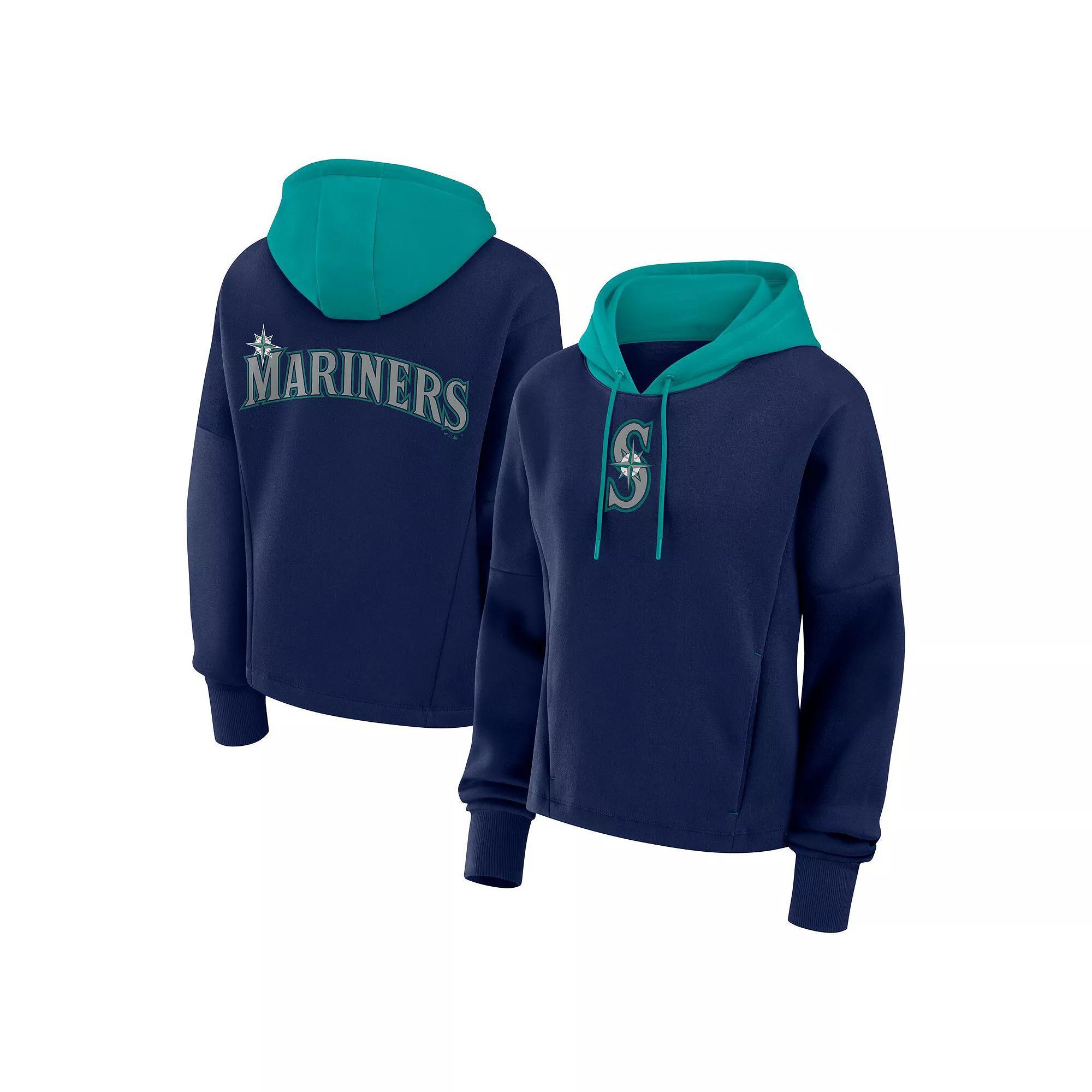 Women's Fanatics Navy New York Yankees Oversized Legacy Favorite Spectator Pullover Hoodie, Size: XL, Blue Product Image