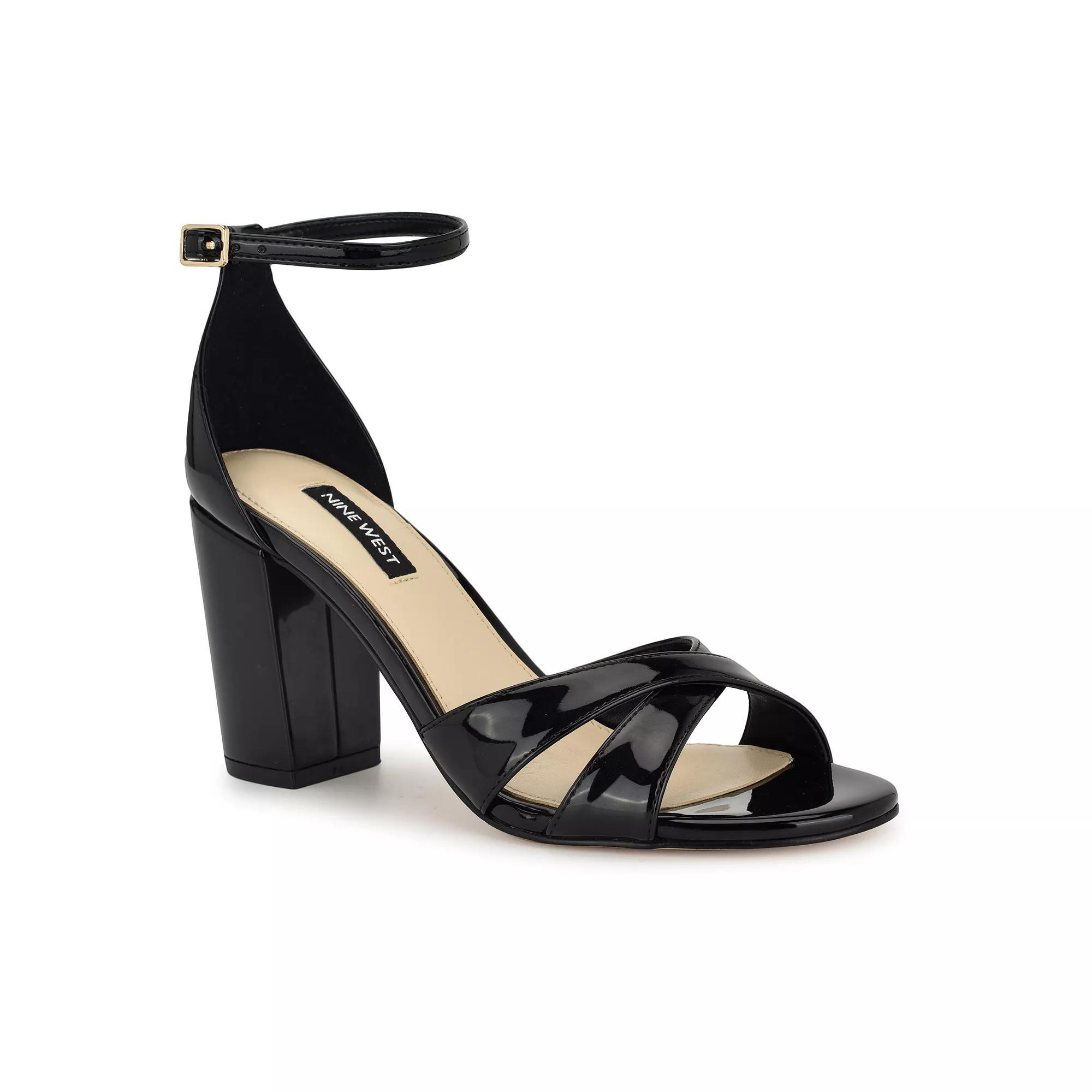 Nine West Saile Women's Dress Sandals, Size: 6, Black Patent Product Image