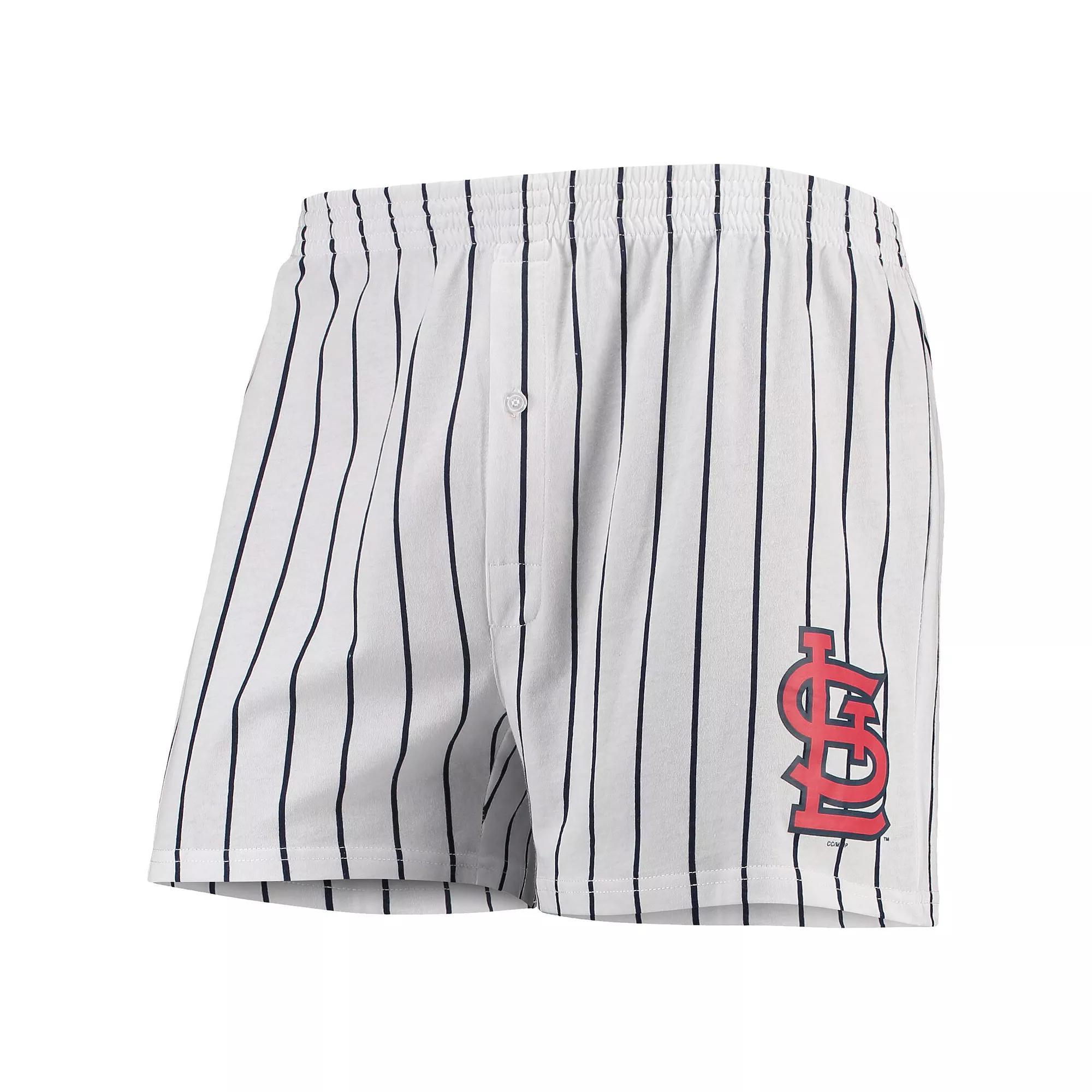 Men's Concepts Sport White St. Louis Cardinals Vigor Boxer Shorts, Size: Large Product Image