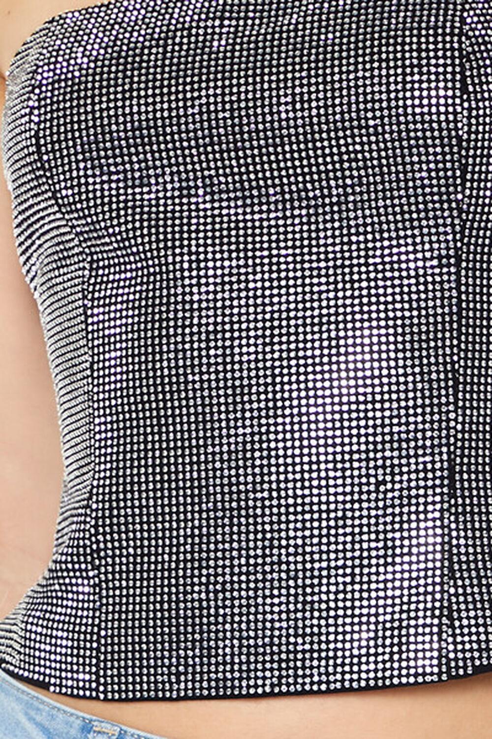 Cropped Rhinestone Tube Top | Forever 21 Product Image