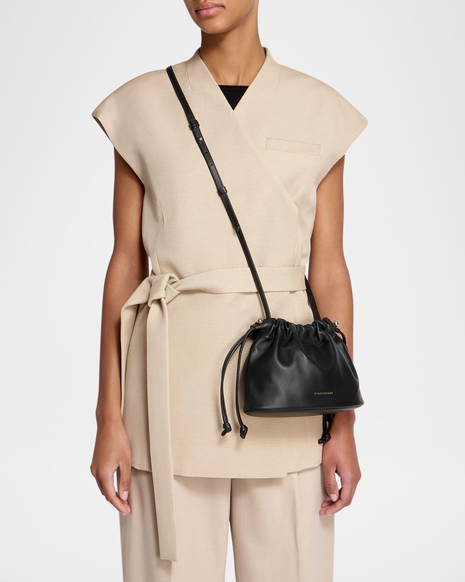 Charlotte Drawstring Leather Clutch Bag Product Image