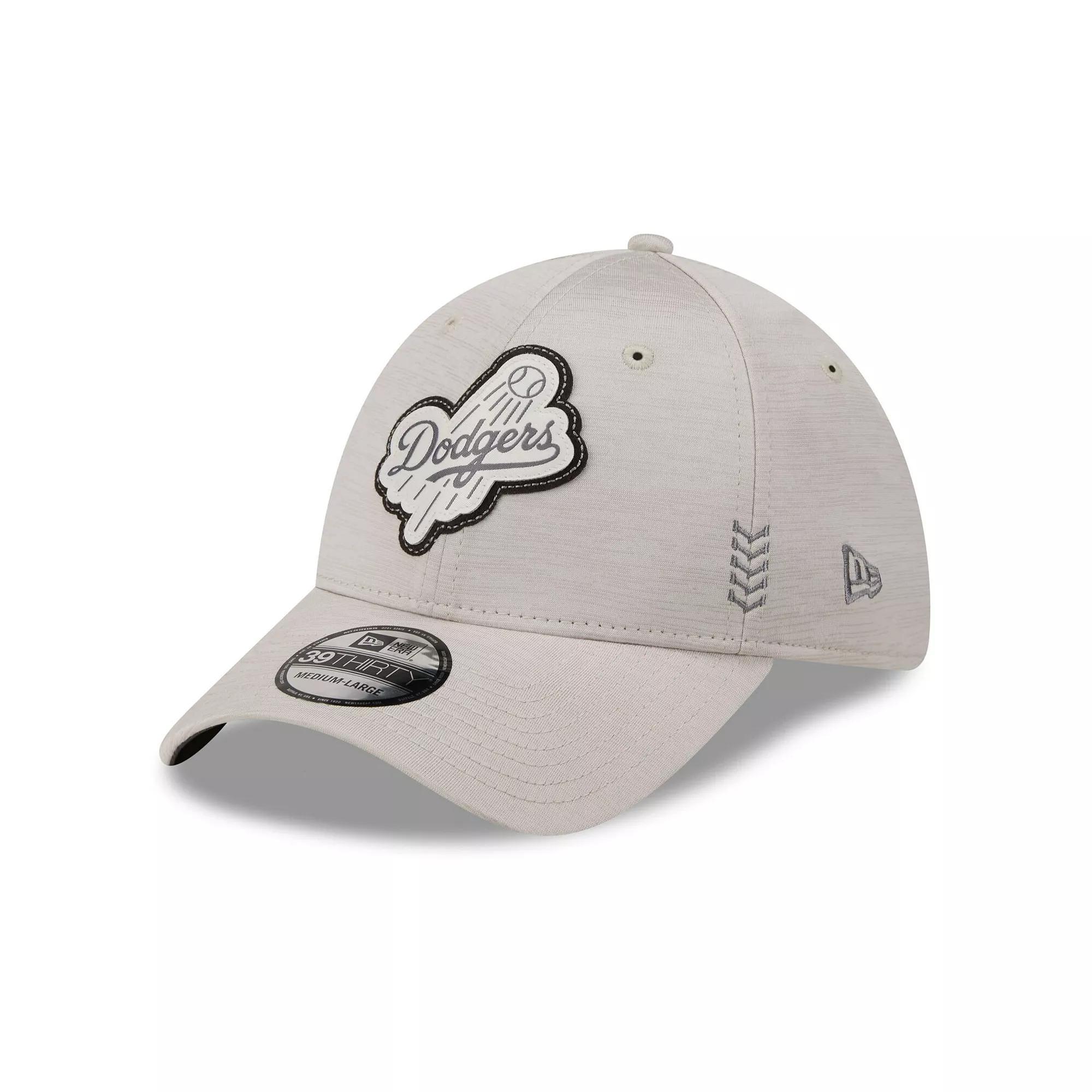 Men's New Era  Cream Los Angeles Dodgers 2024 Clubhouse 39THIRTY Flex Fit Hat, Size: Large/XL, Beige Product Image