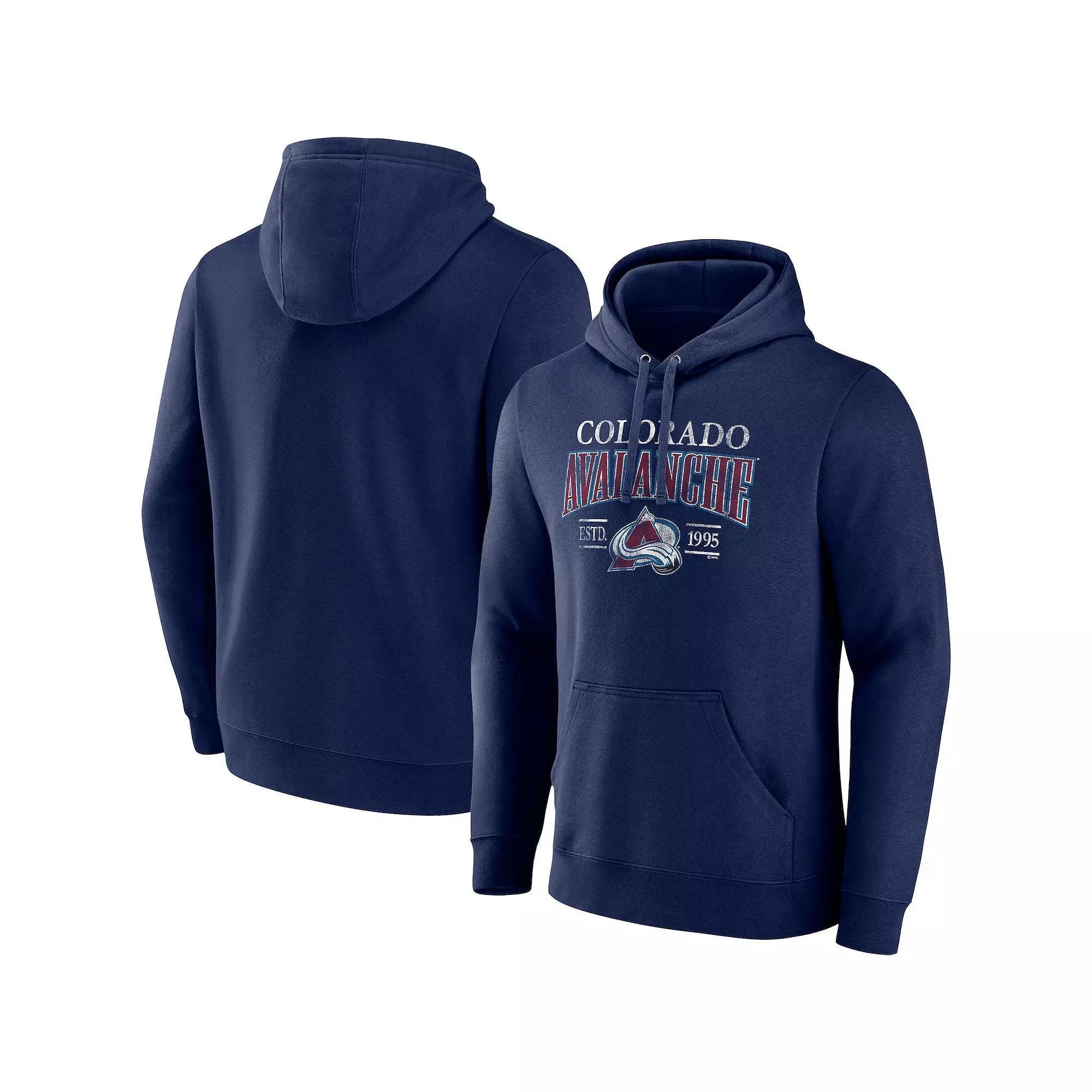Men's Fanatics Branded Navy Colorado Avalanche Big & Tall Dynasty Pullover Hoodie, Size: 1XB, Blue Product Image