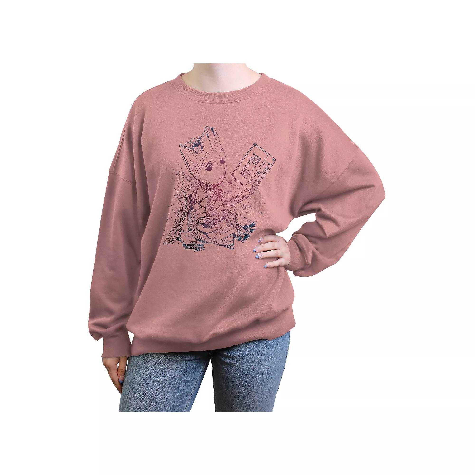 Juniors' The Simpsons Easter Bunny Bart Graphic Fleece, Girl's, Size: XXL, Grey Gray Product Image
