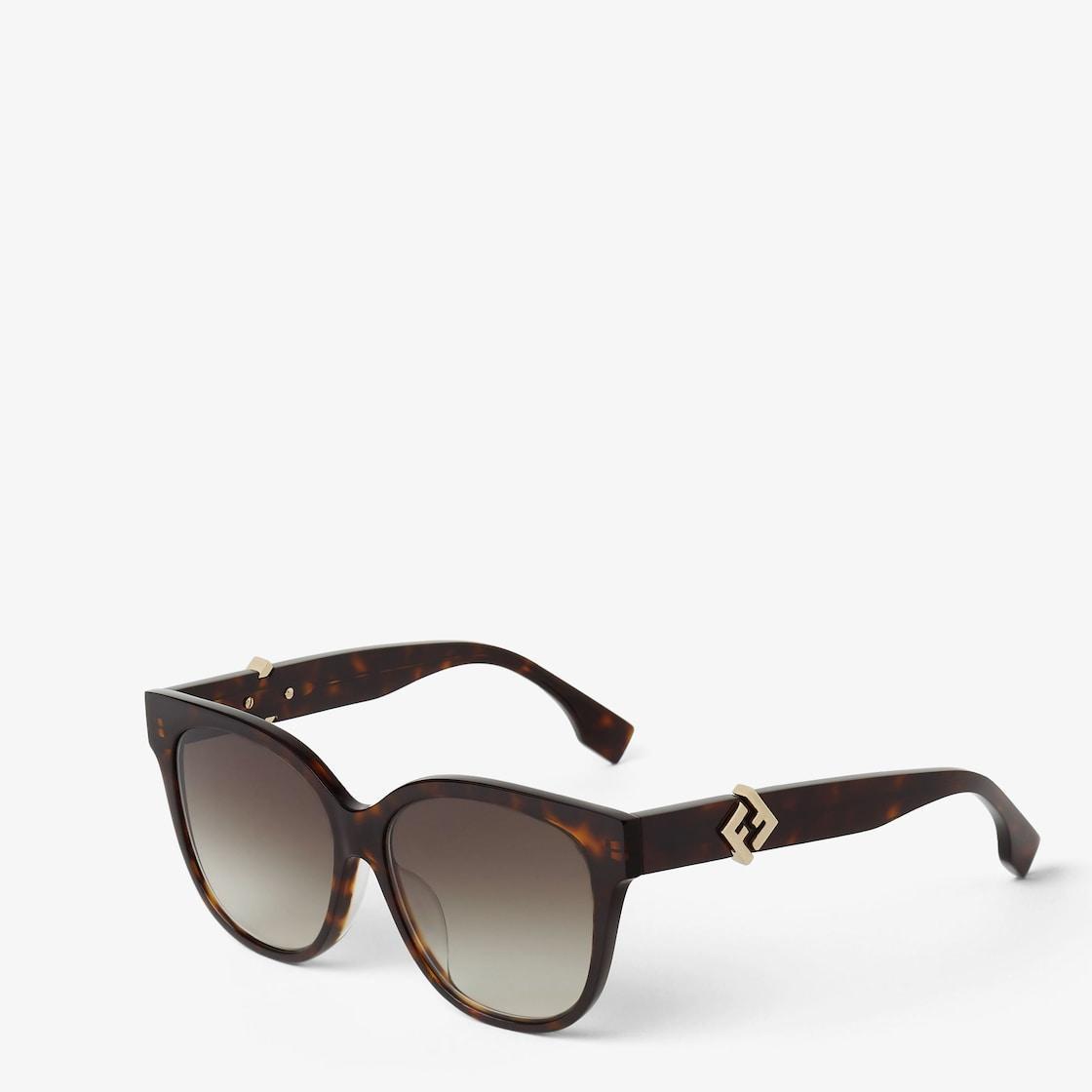 FF DiamondsLow bridge fit Havana acetate sunglasses Product Image