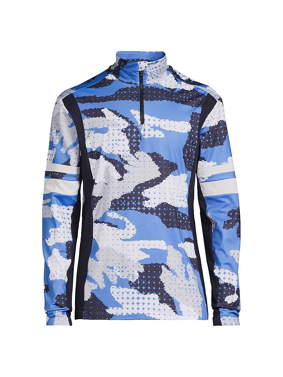 Mens Nerus Camouflage Quarter-Zip Sweatshirt Product Image