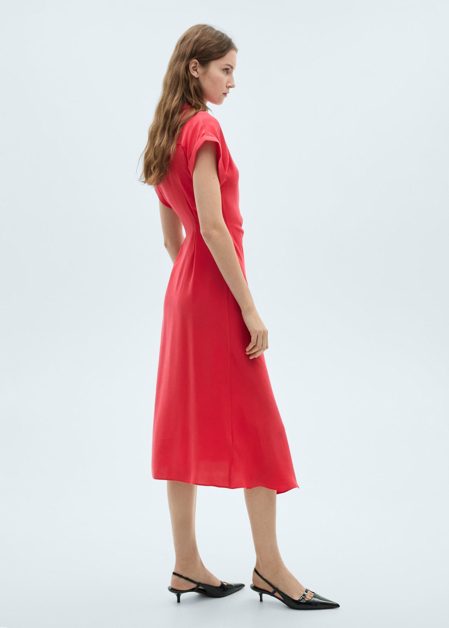 Wrap shirt dress - Women | MANGO USA Product Image