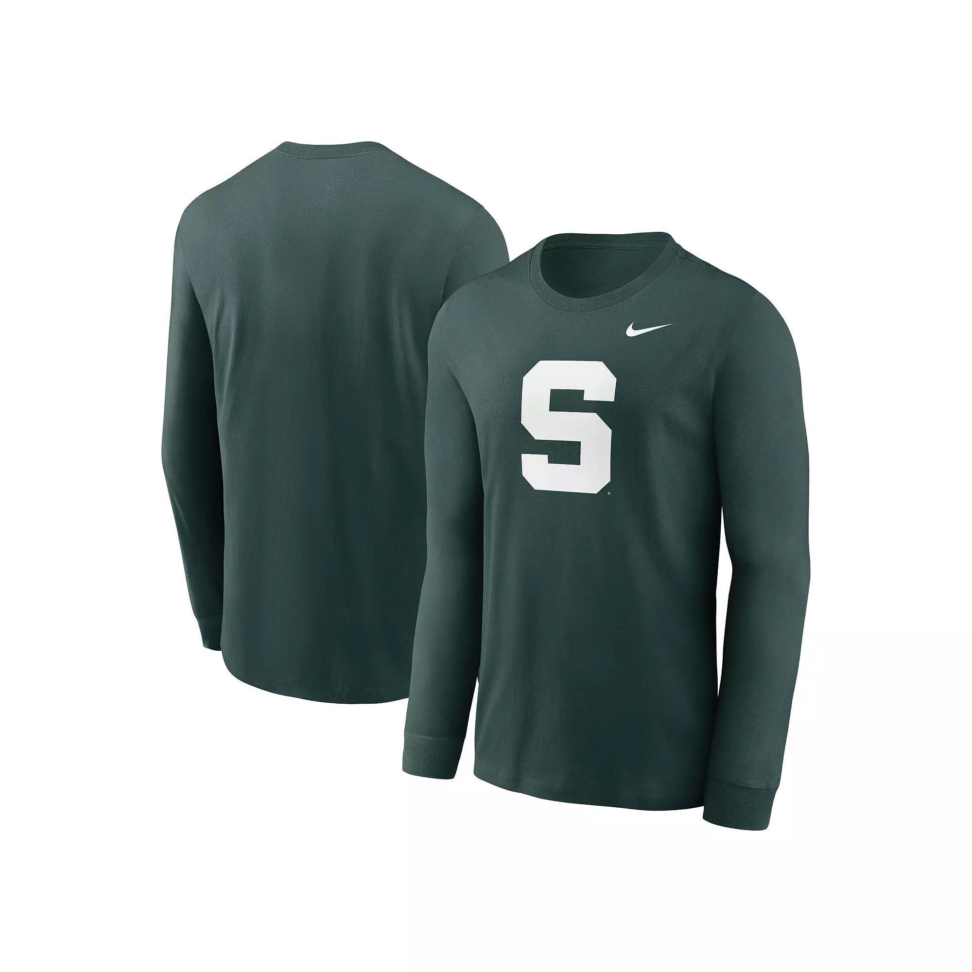 Men's Nike Green Michigan State Spartans Alternate Logo Long Sleeve T-Shirt, Size: XL Product Image
