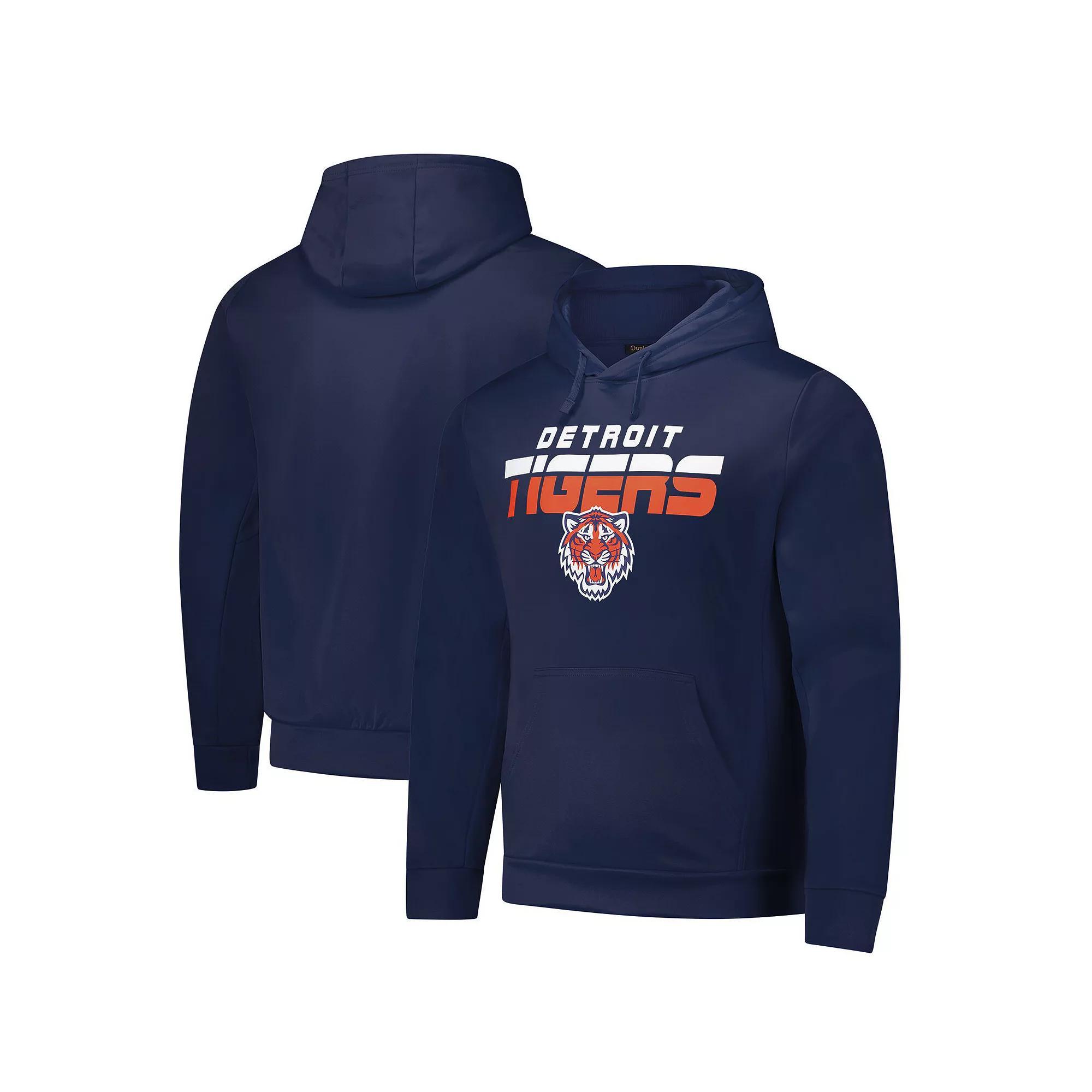 Men's Dunbrooke Navy Detroit Tigers Champion Pullover Hoodie, Size: XL, Blue Product Image