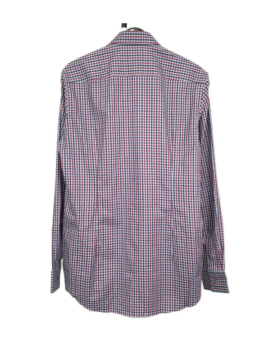 HUGO BOSS Long-sleeved Lapel Shirt In Gray Product Image