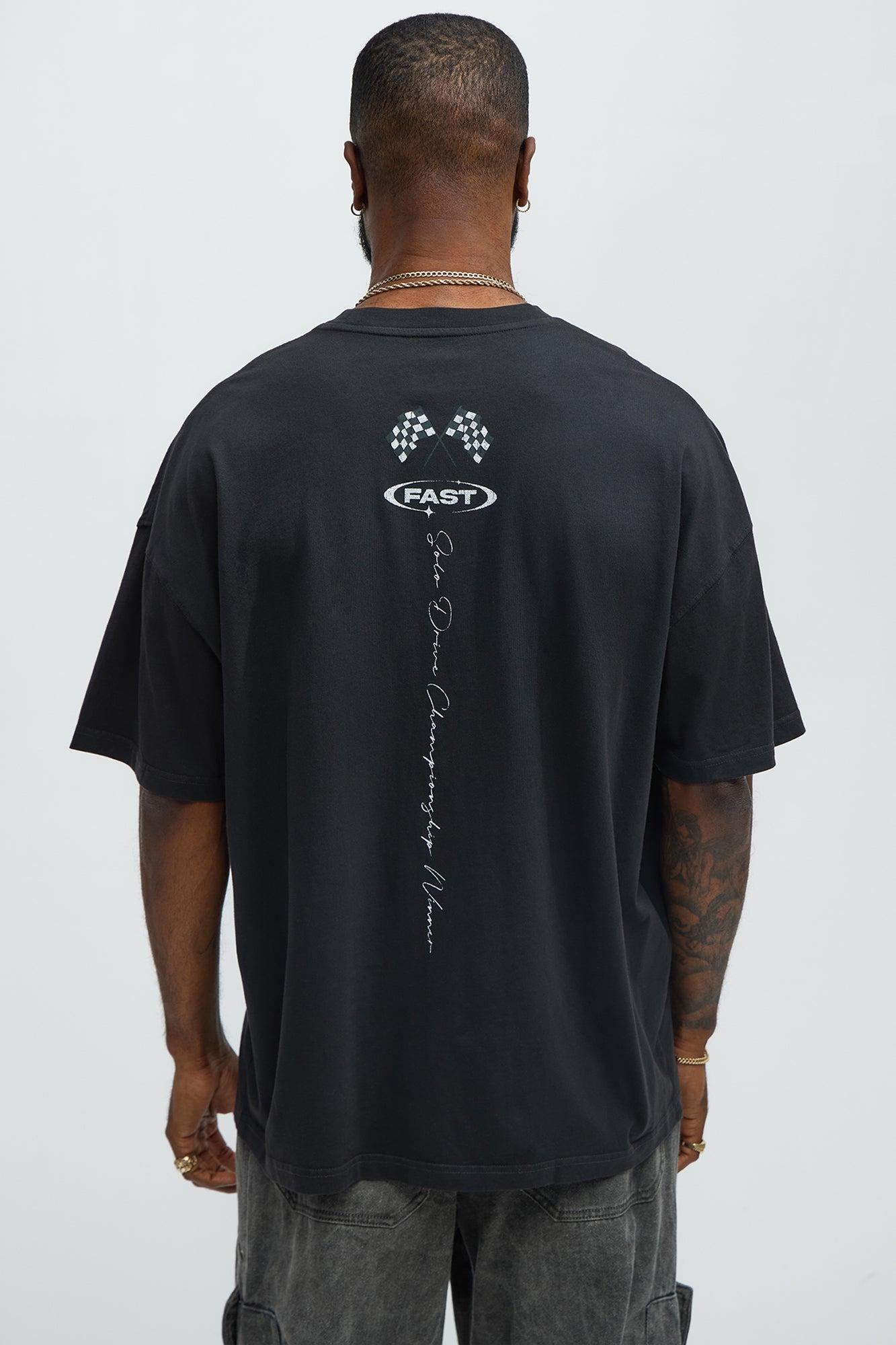 Tropical Racers Oversized Short Sleeve Tee - Black Wash Product Image