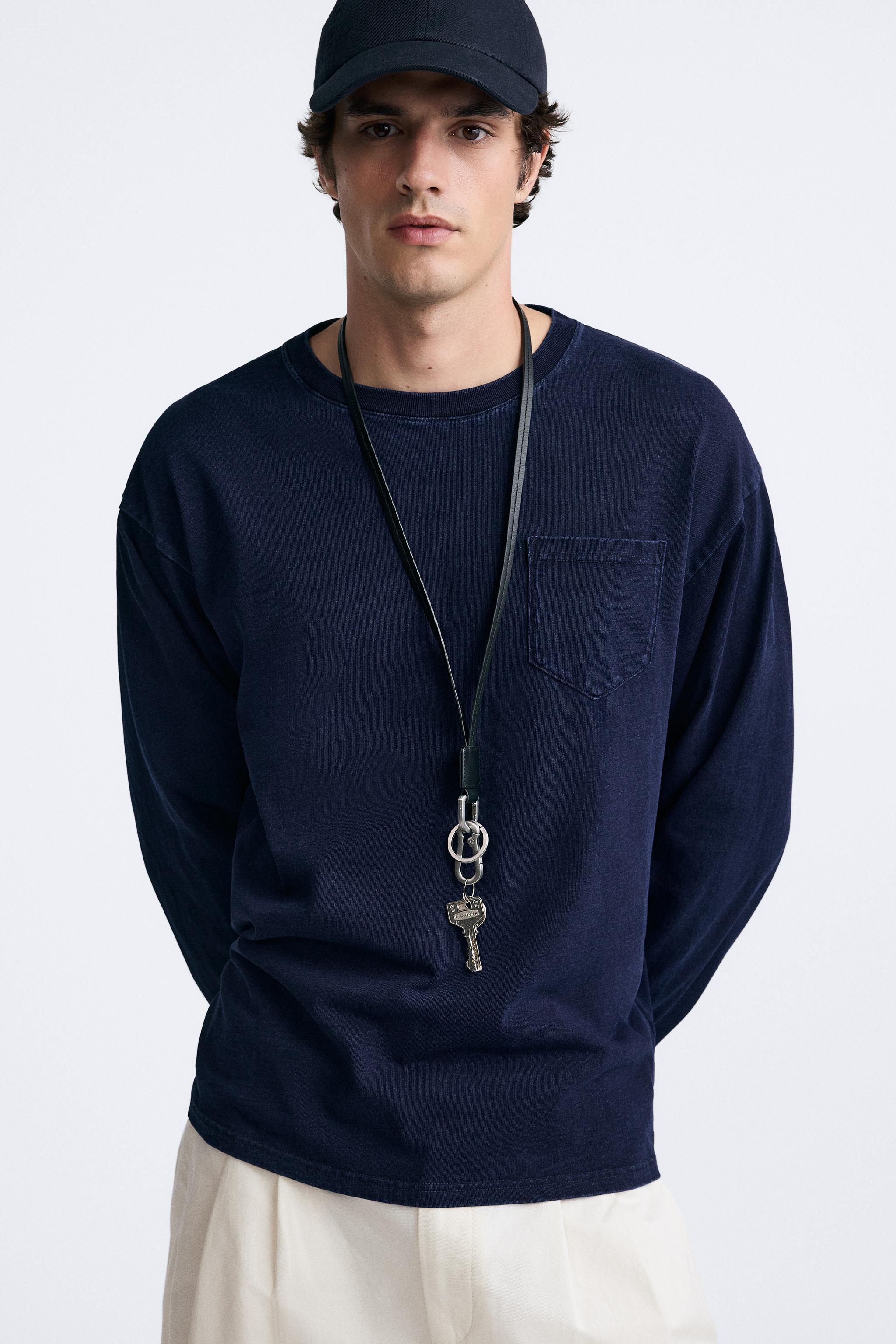 INDIGO COTTON T-SHIRT Product Image