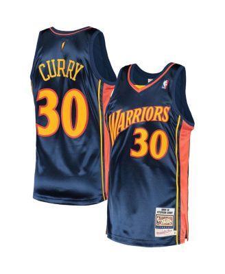 Men's Mitchell & Ness Stephen Curry Navy Golden State Warriors 2009 Hardwood Classics Authentic Jersey, Size: 60, Blue Product Image