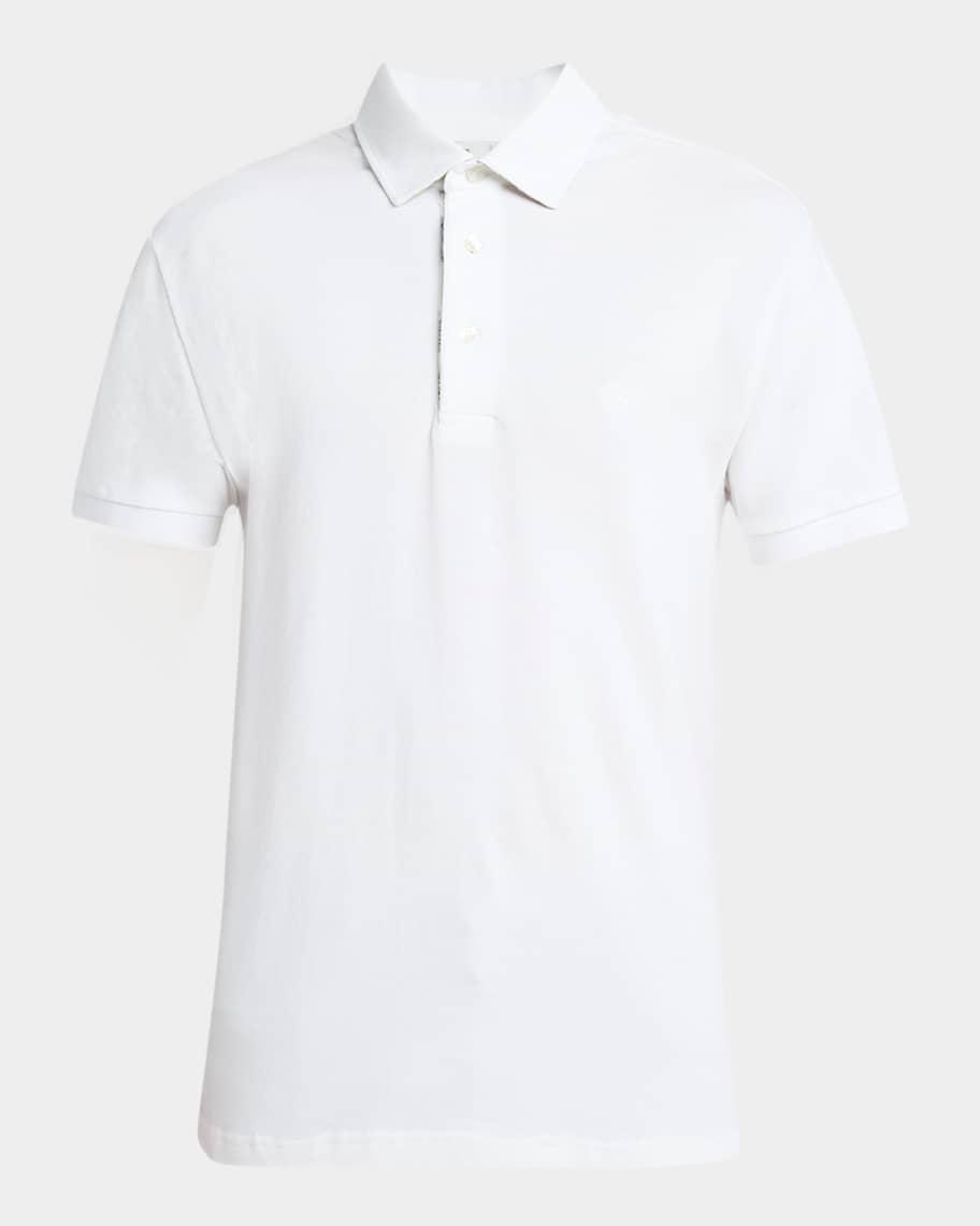 Mens Tipped Pique Polo Shirt Product Image