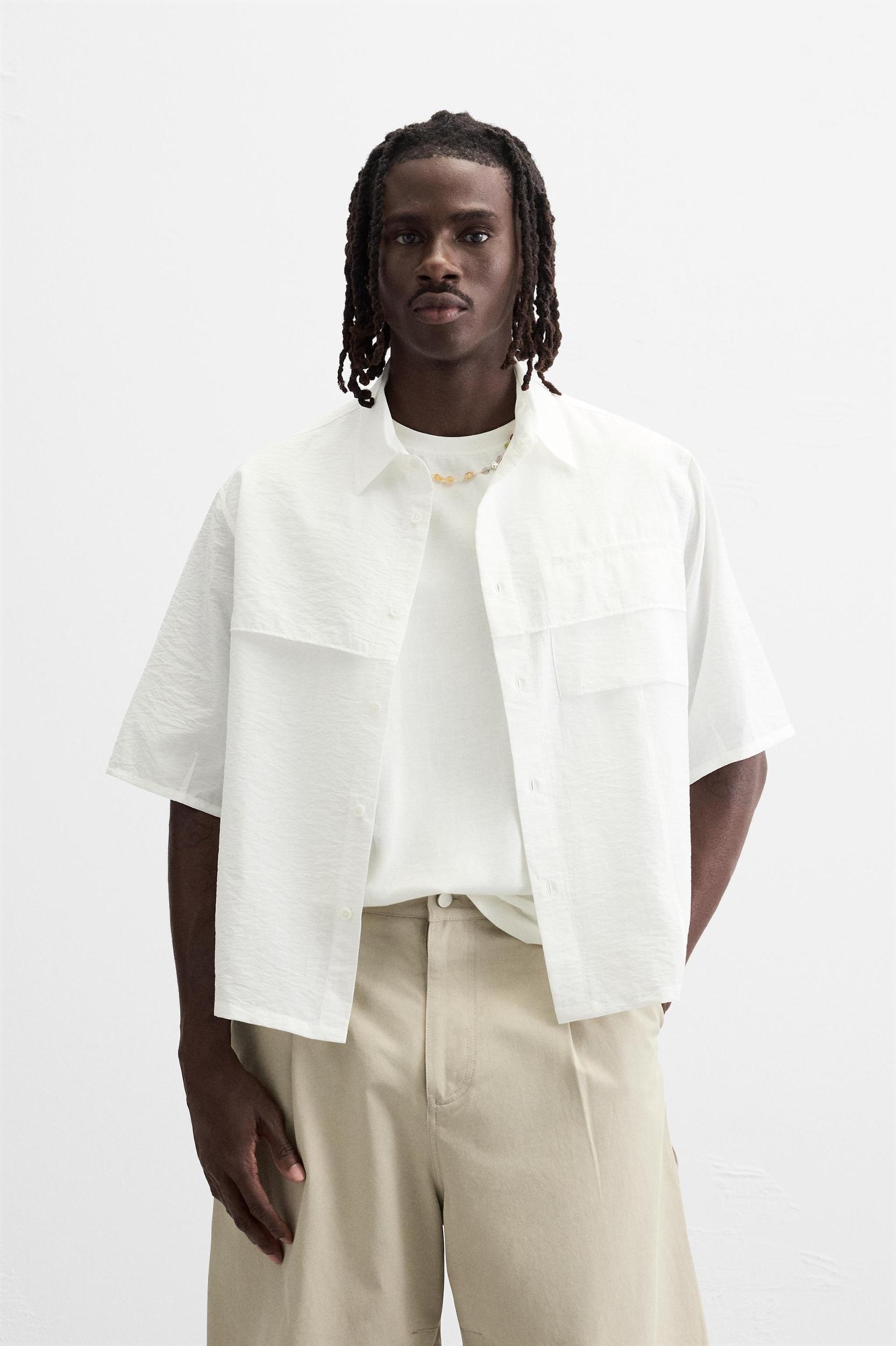 WRINKLED LOOK SHIRT Product Image