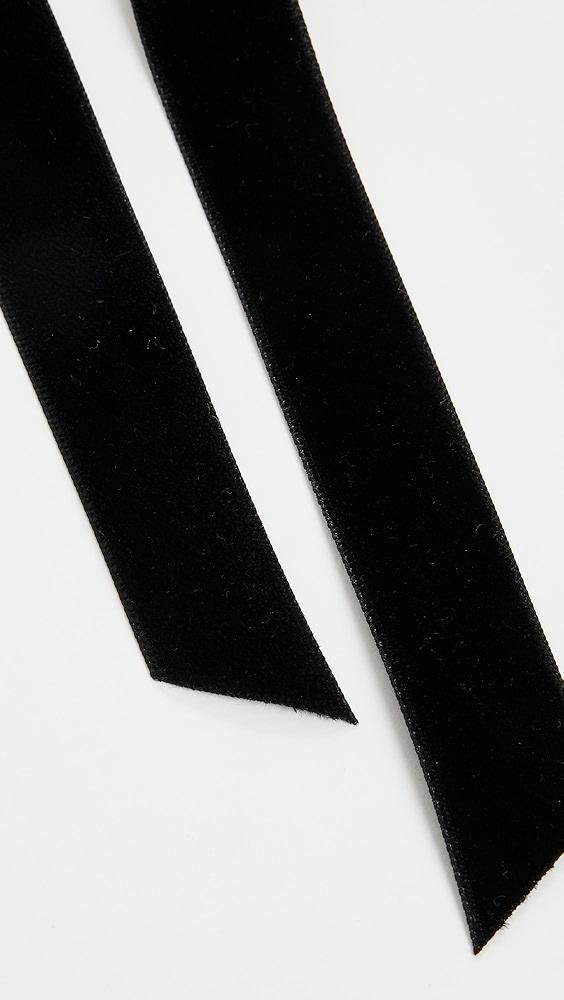 Jennifer Behr Aida Velvet Bow Barrette | Shopbop Product Image