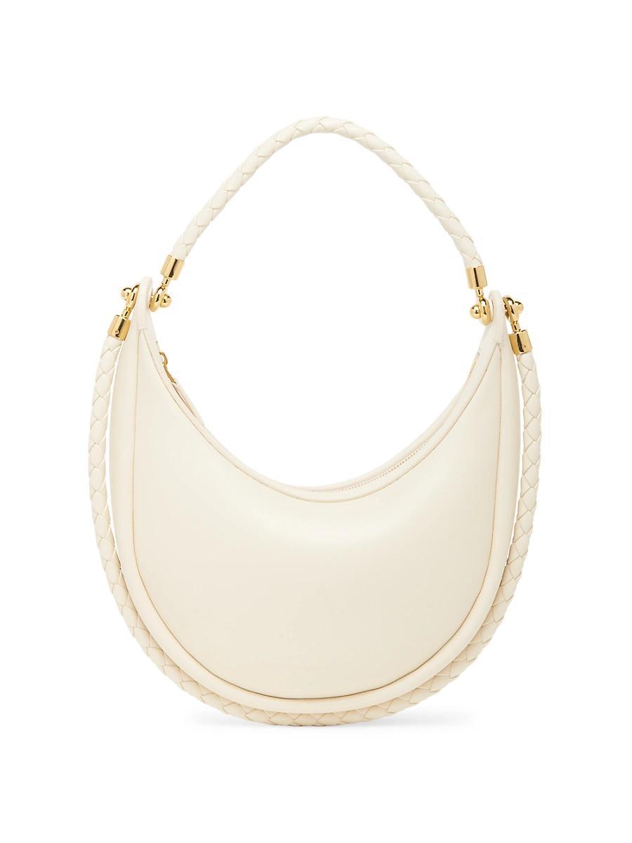 Womens Hula Hoop Leather Hobo Bag Product Image