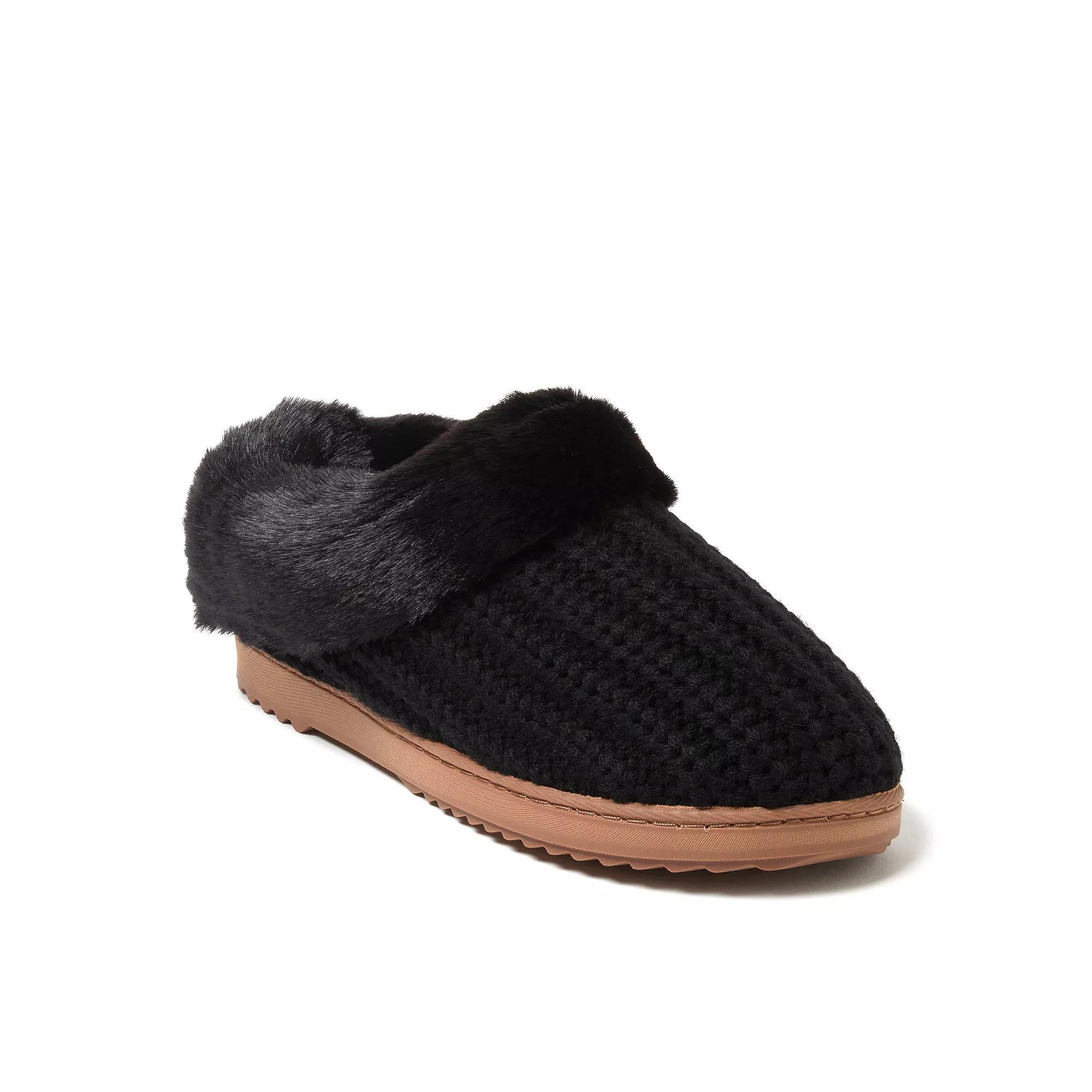 Dearfoams Hannah Festive Knit Womens Clog Slippers Product Image