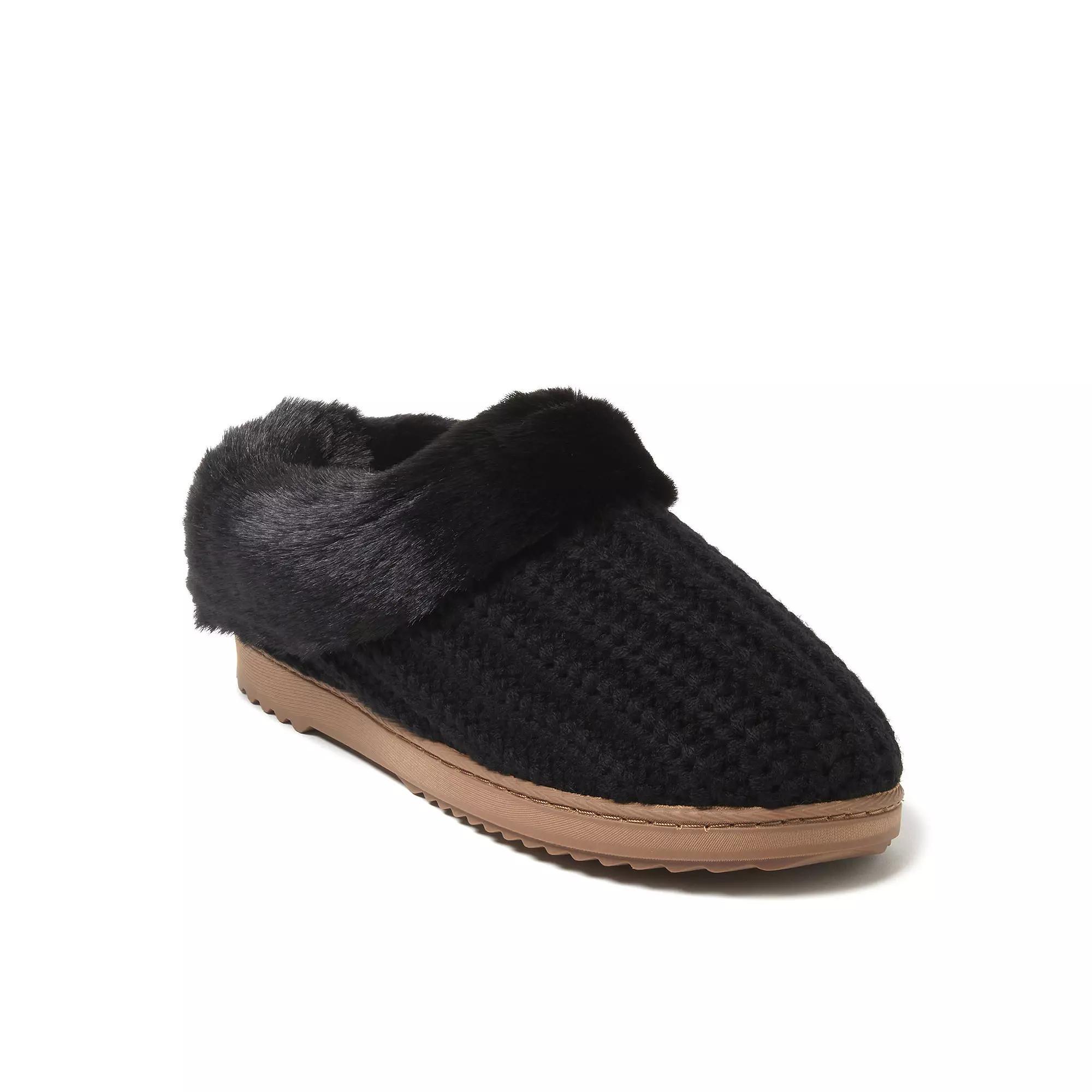 Dearfoams Hannah Festive Knit Womens Clog Slippers Product Image