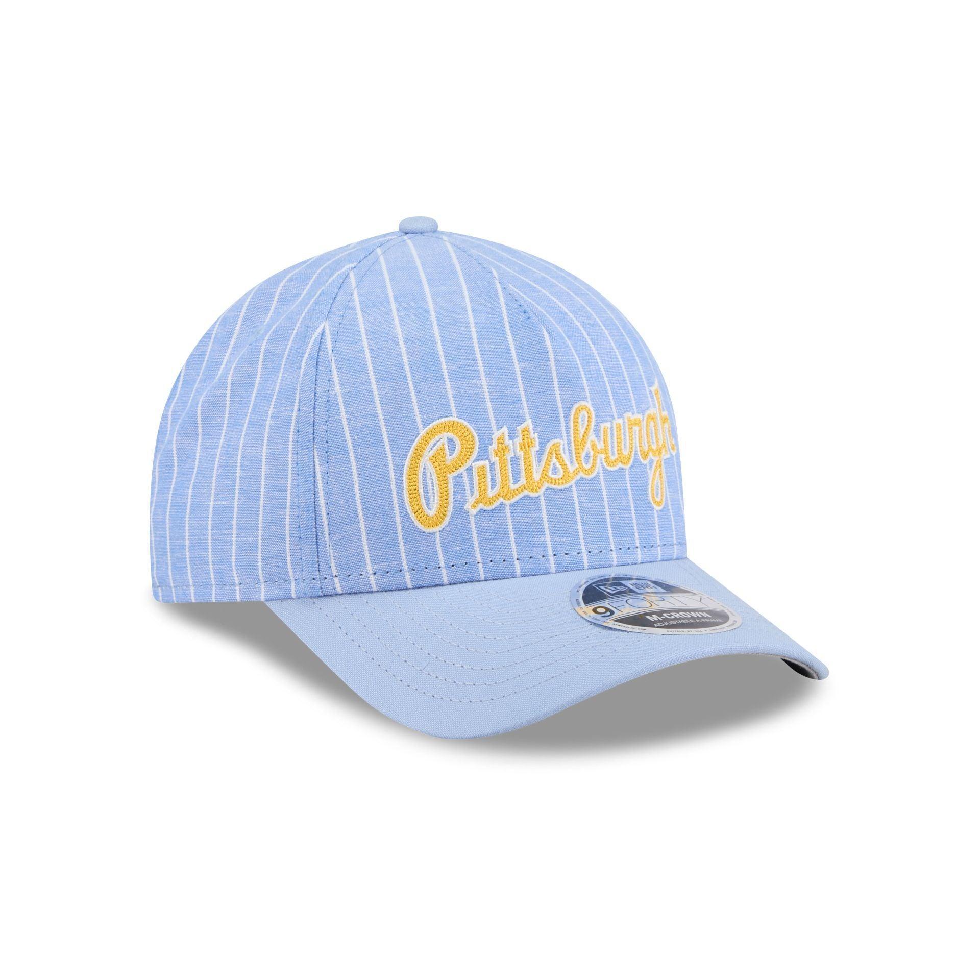 Texas Rangers Pinstripe Linen 9FORTY M-Crown A-Frame Snapback Hat Male Product Image
