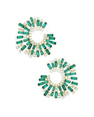 Ettika Open Circle Stardust Earrings in 18K Gold Plate Product Image