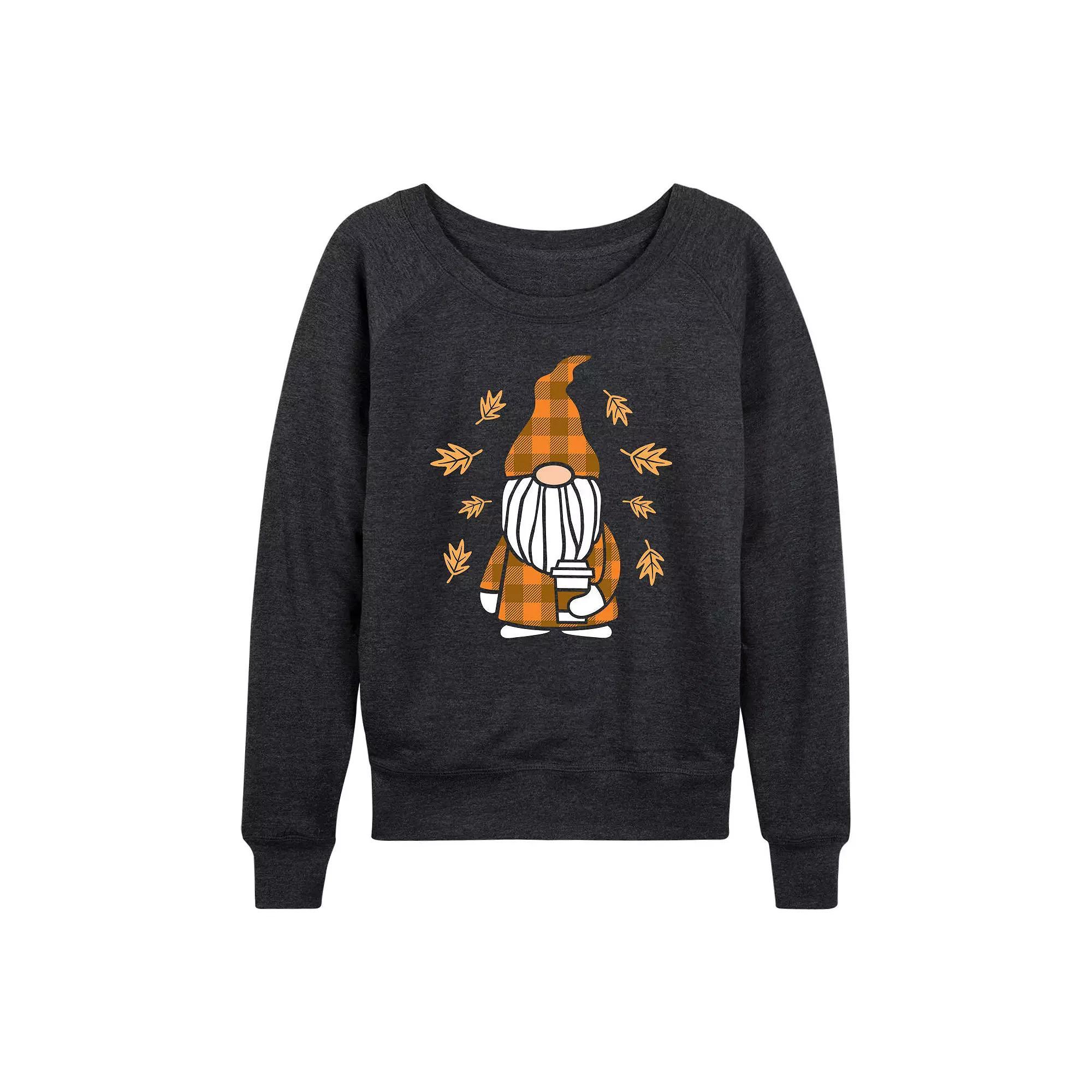 Women's Wicked Elphaba & Glinda French Terry Long Sleeve Tee, Size: Small, Brown Product Image