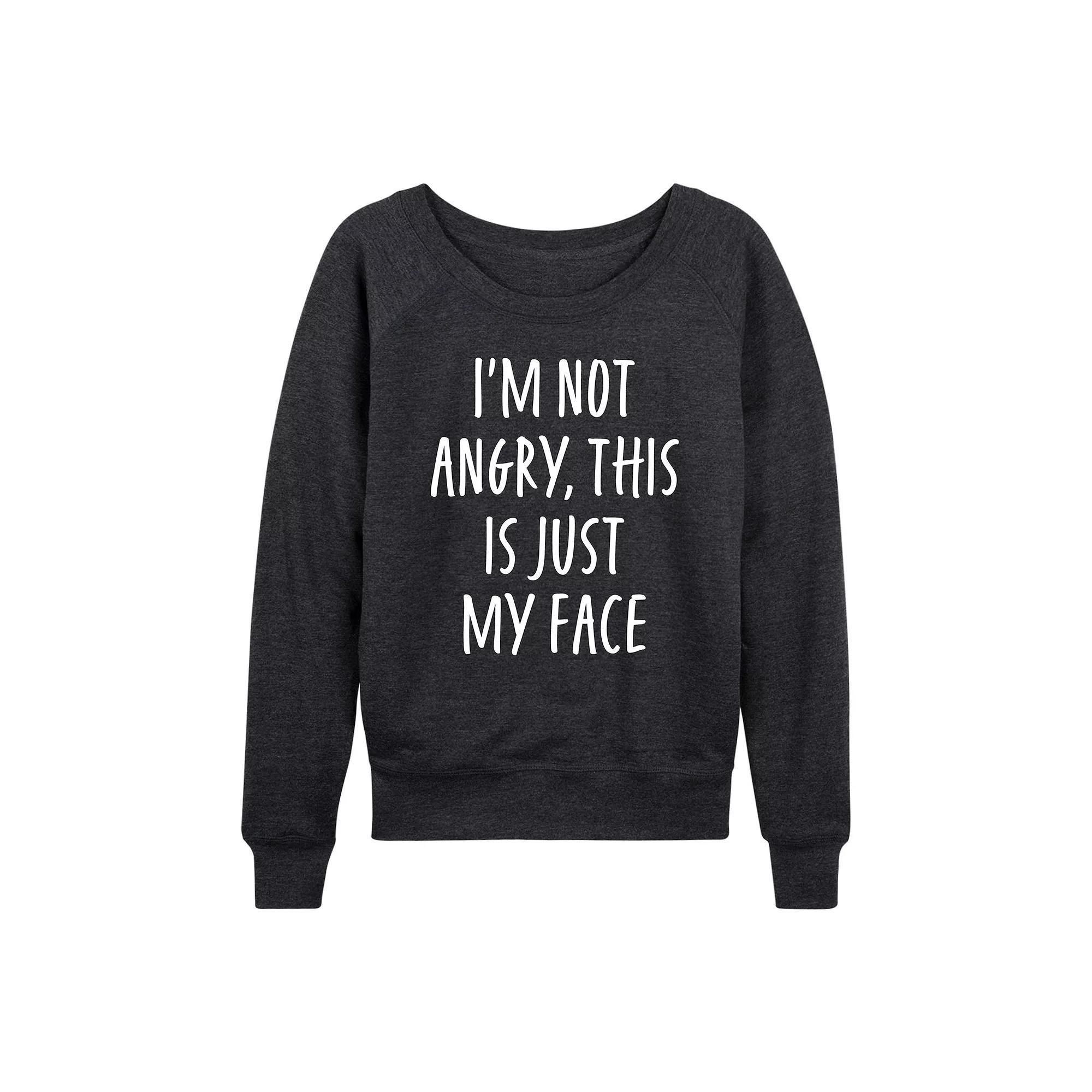 Womens Hex Your Ex French Terry Long Sleeve Tee Grey Blue Product Image
