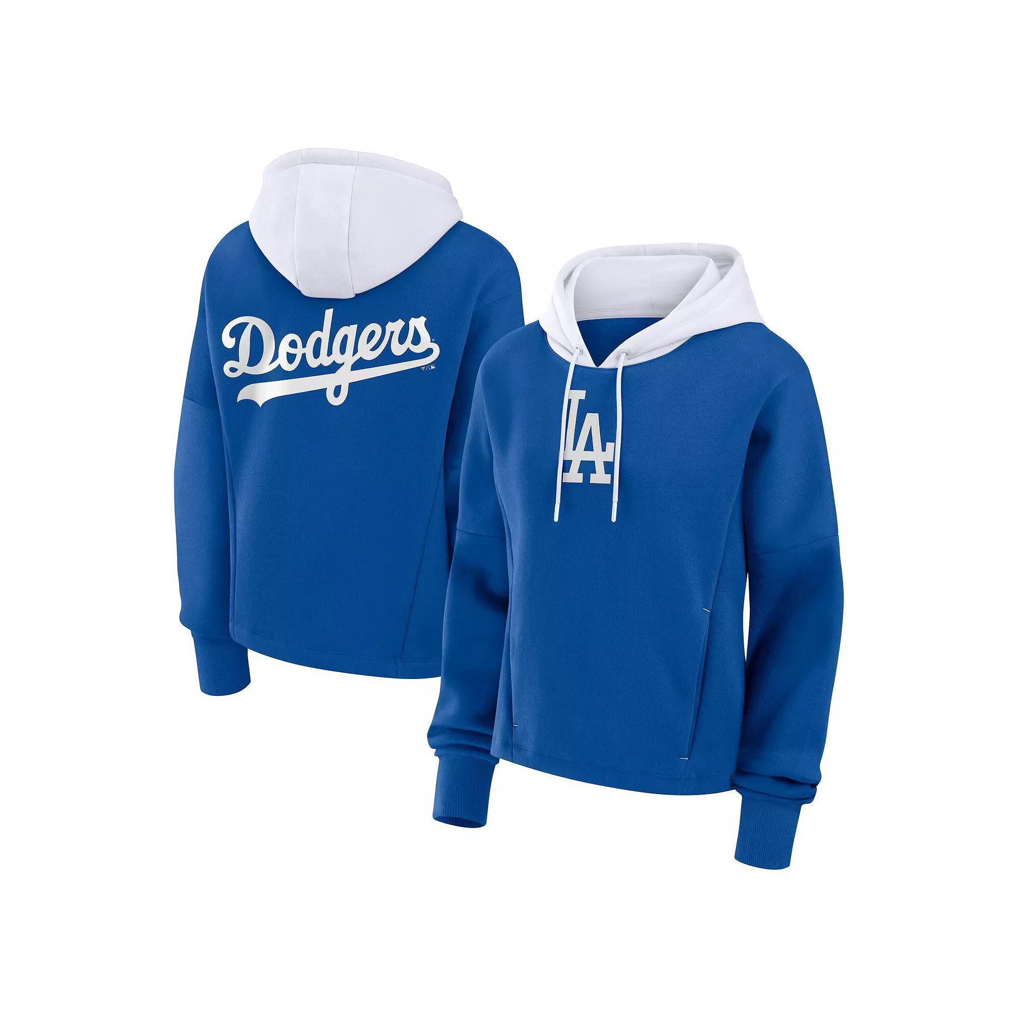 Women's Fanatics Royal Los Angeles Dodgers Oversized Legacy Favorite Spectator Pullover Hoodie, Size: 3XL, Blue Product Image