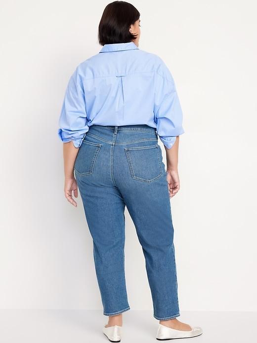 High-Waisted Built-In Warm OG Straight Ankle Jeans Product Image
