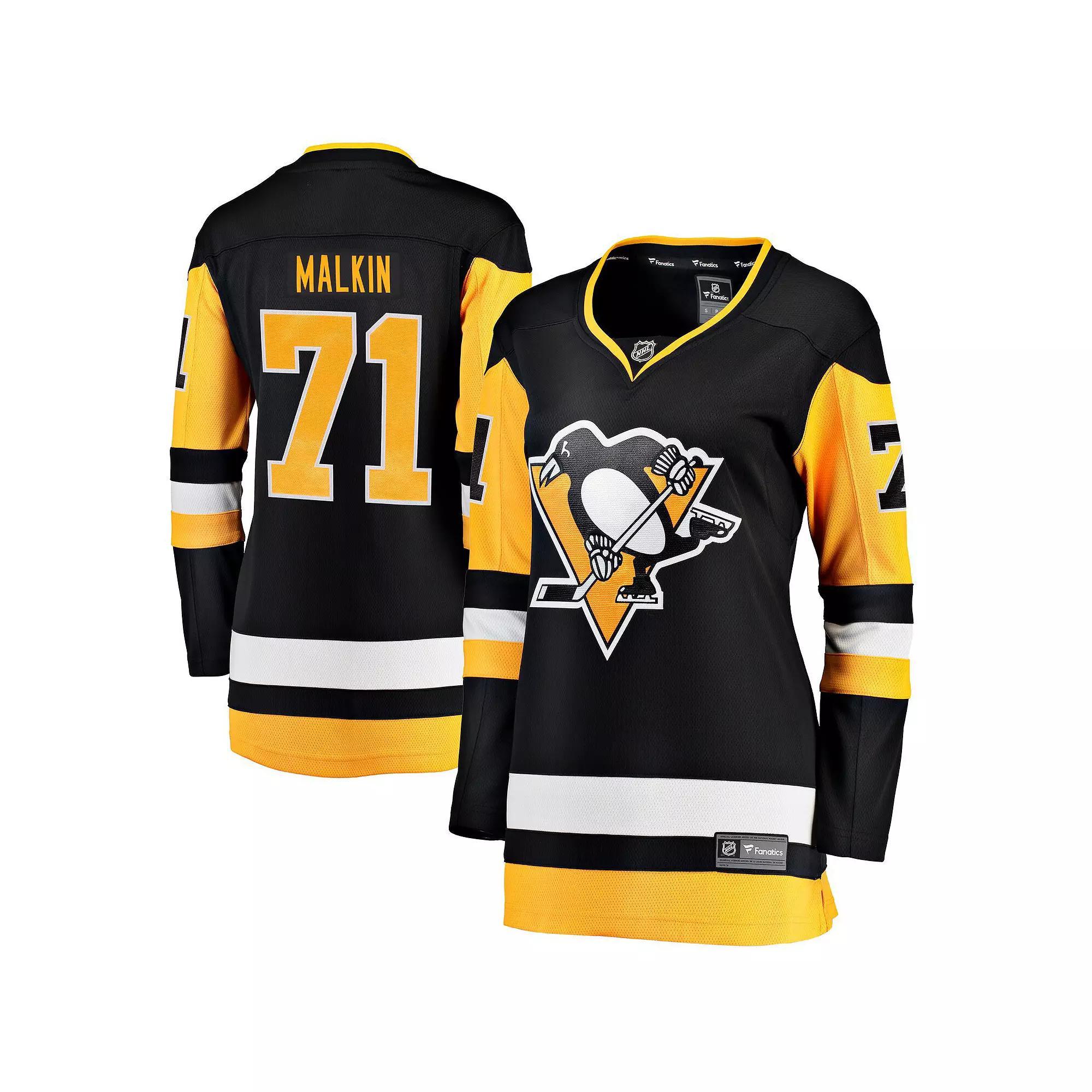 Women's Fanatics Evgeni Malkin Black Pittsburgh Penguins Home Breakaway Player Jersey, Size: XL Product Image