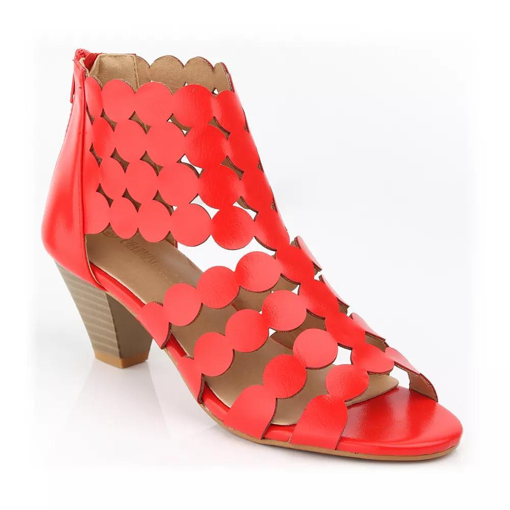 Henry Ferrera Women's Charm Casual Comfort Dressy Sandals, Size: 9, Red Product Image