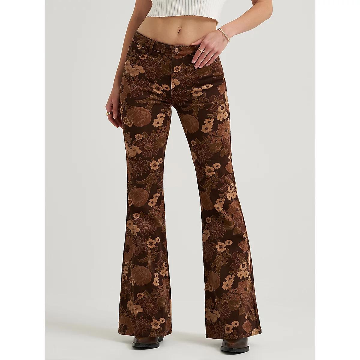 Women's Wrangler® Corduroy High Rise Fierce Flare Jean | Women's JEANS | Wrangler® Product Image