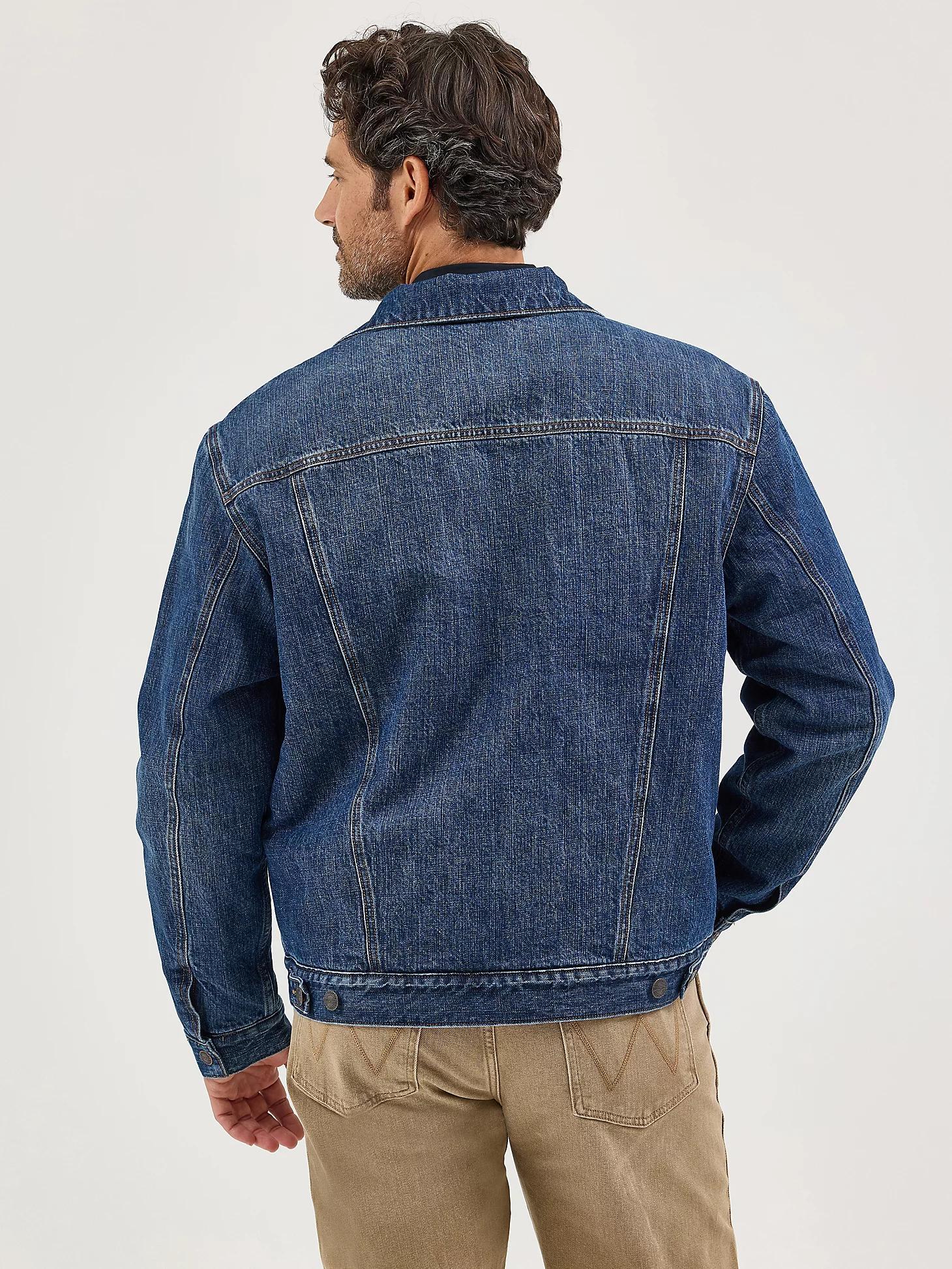 Men's Wrangler Retro® Sherpa Lined Western Denim Jacket | Men's JACKETS & OUTERWEAR | Wrangler® Product Image