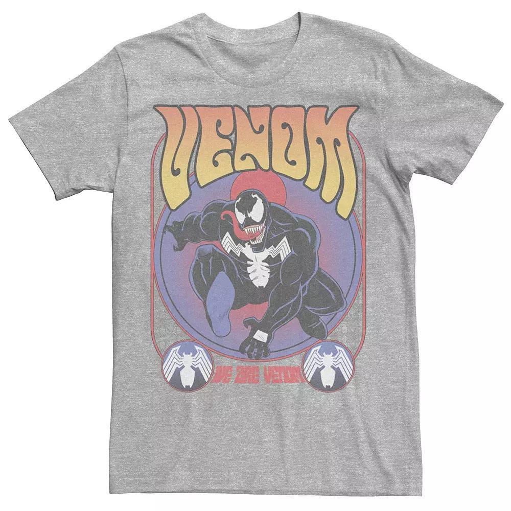Men's Marvel Comic Retro We Are Venom Distressed Venom Portrait Tee, Size: Small, Athletic Grey Product Image