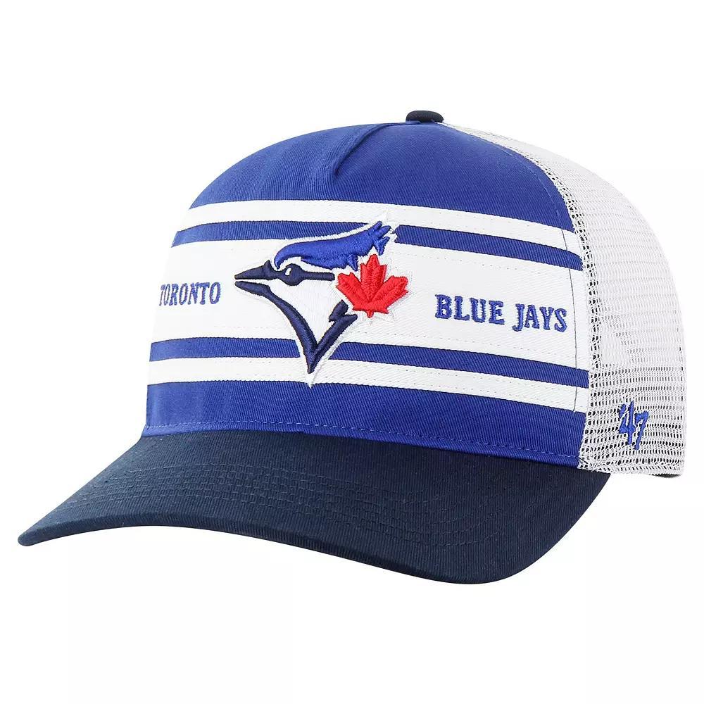 Mens 47 Royal Toronto Blue Jays Gridiron Super Stripe Relaxed Trucker Hitch Adjustable Hat Product Image