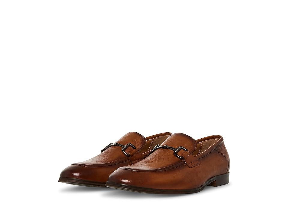 Steve Madden Mens Aahron Leather Bit Embellishment Dress Slip On Loafers Product Image