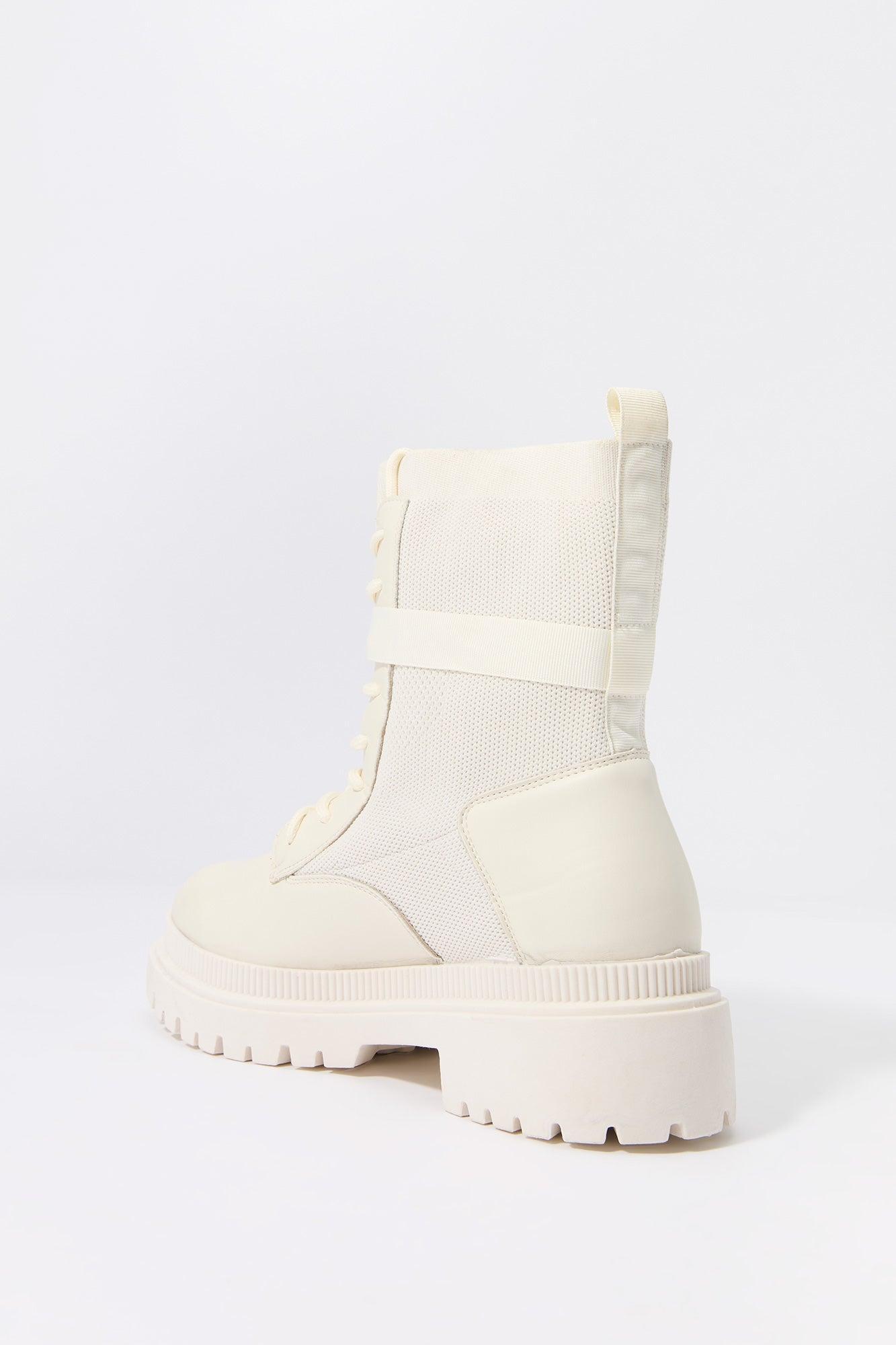 Lace Up Buckled Boot Female Product Image