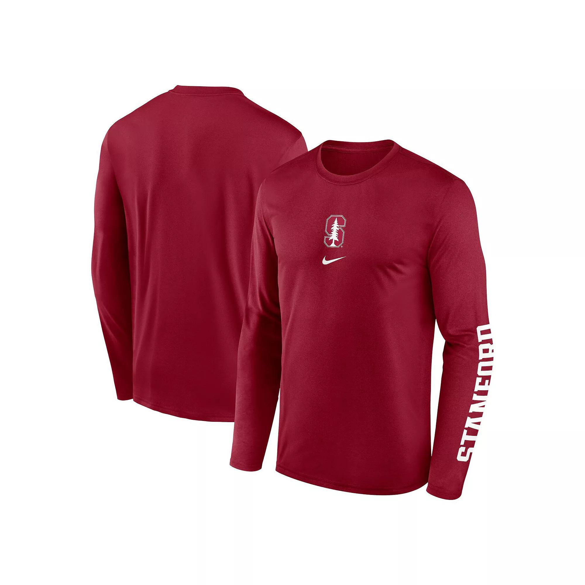 Men's Nike  Green Michigan State Spartans Primetime Center Lockup Two-Hit Legend Long Sleeve T-Shirt, Size: XL Product Image