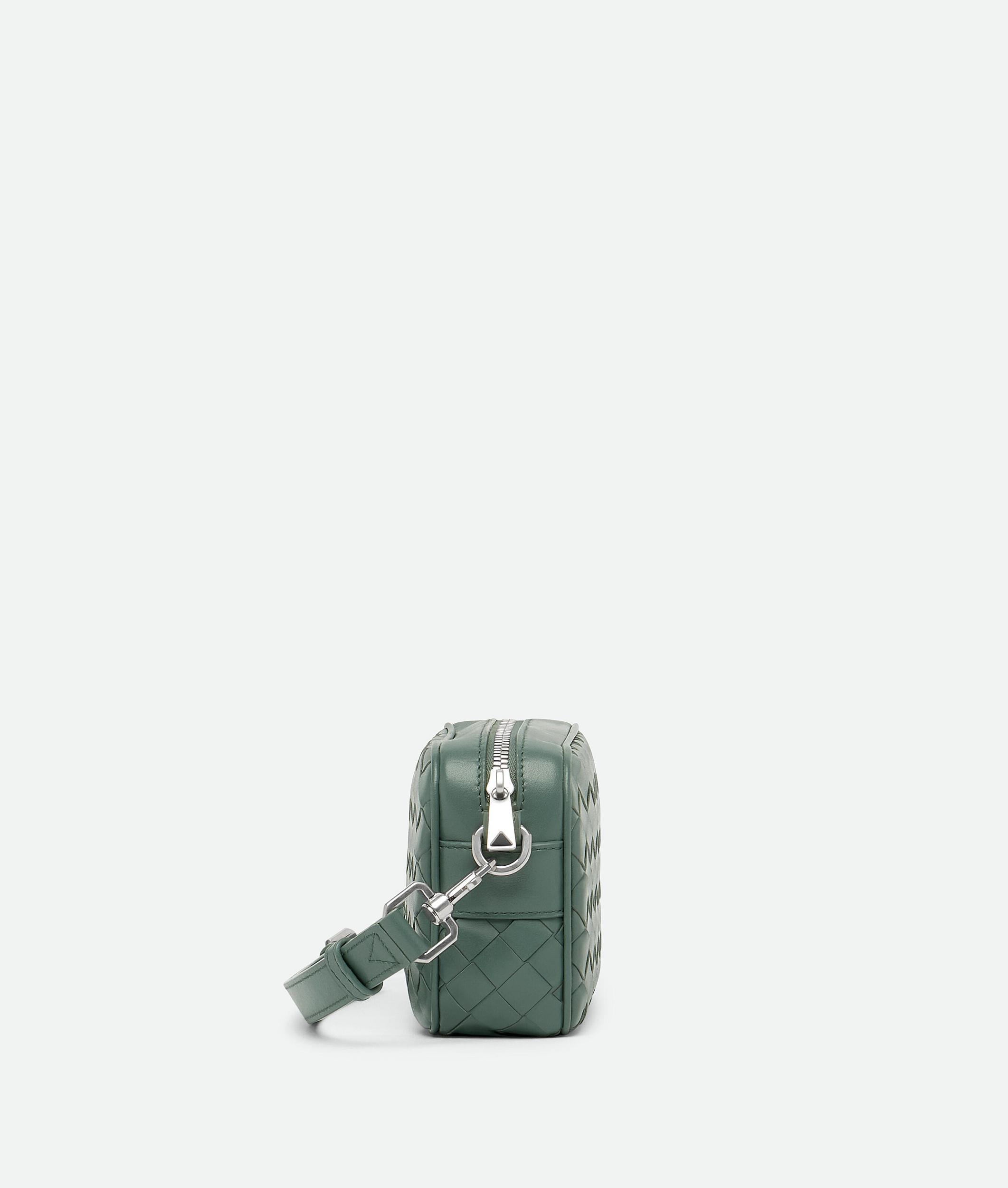BOTTEGA VENETA Mini Intrecciato Camera Bag In Green Product Image