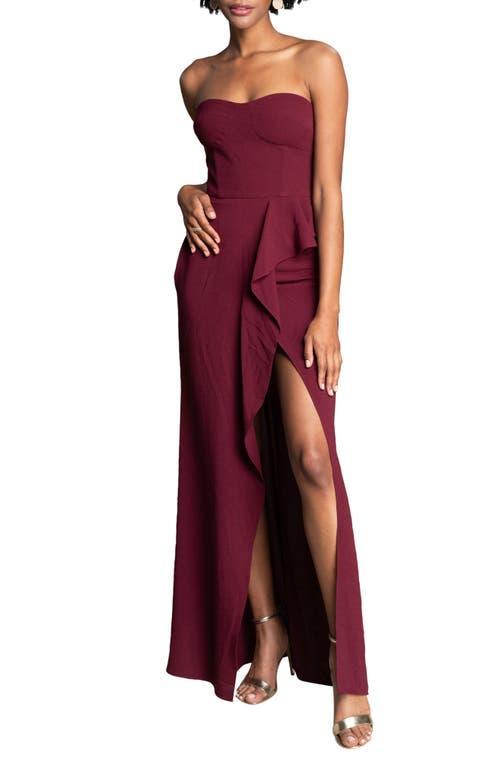 Womens Kai Stretch Crepe Strapless Gown Product Image