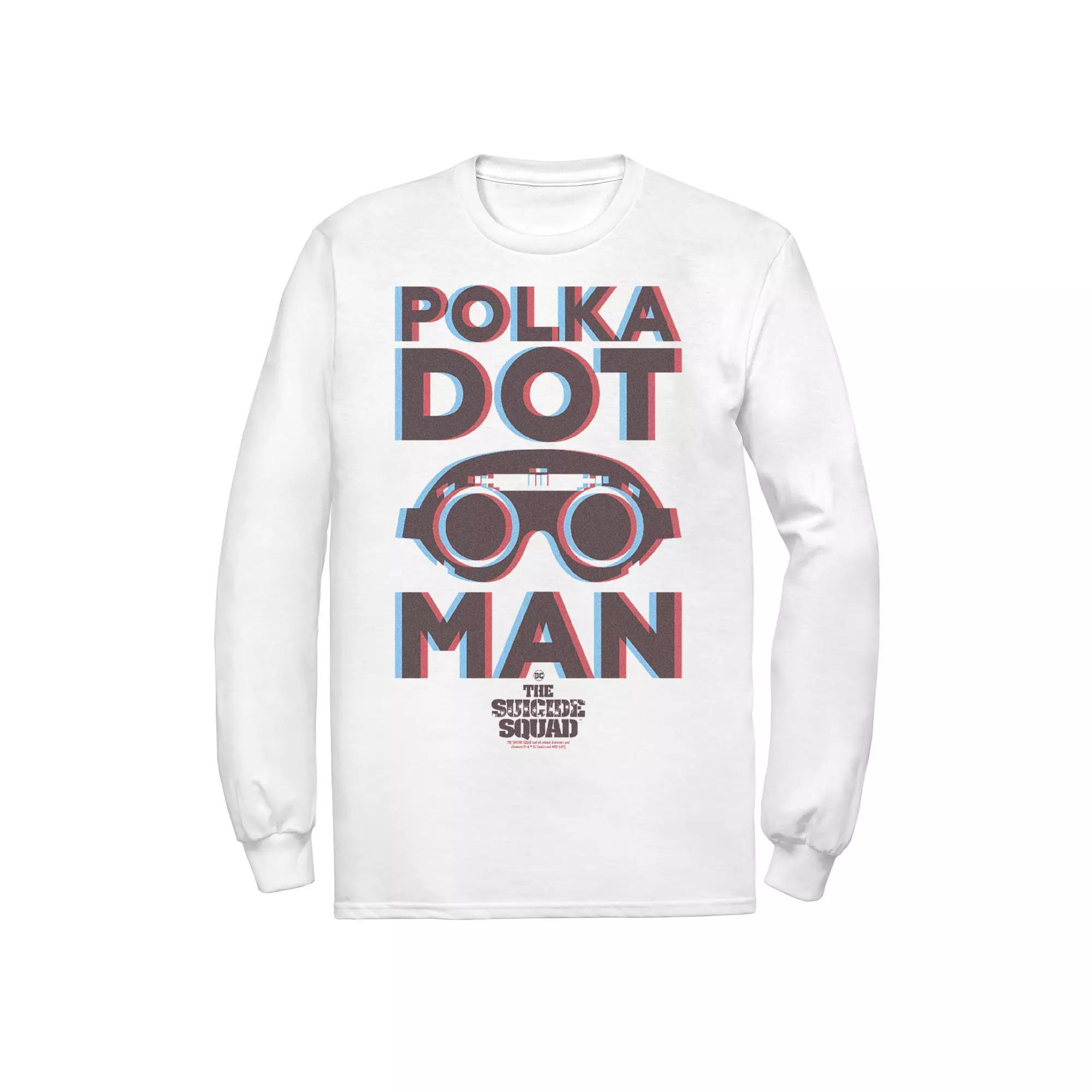 Men's The Suicide Squad Everybody Polka Tee, Boy's, Size: Medium, White Product Image