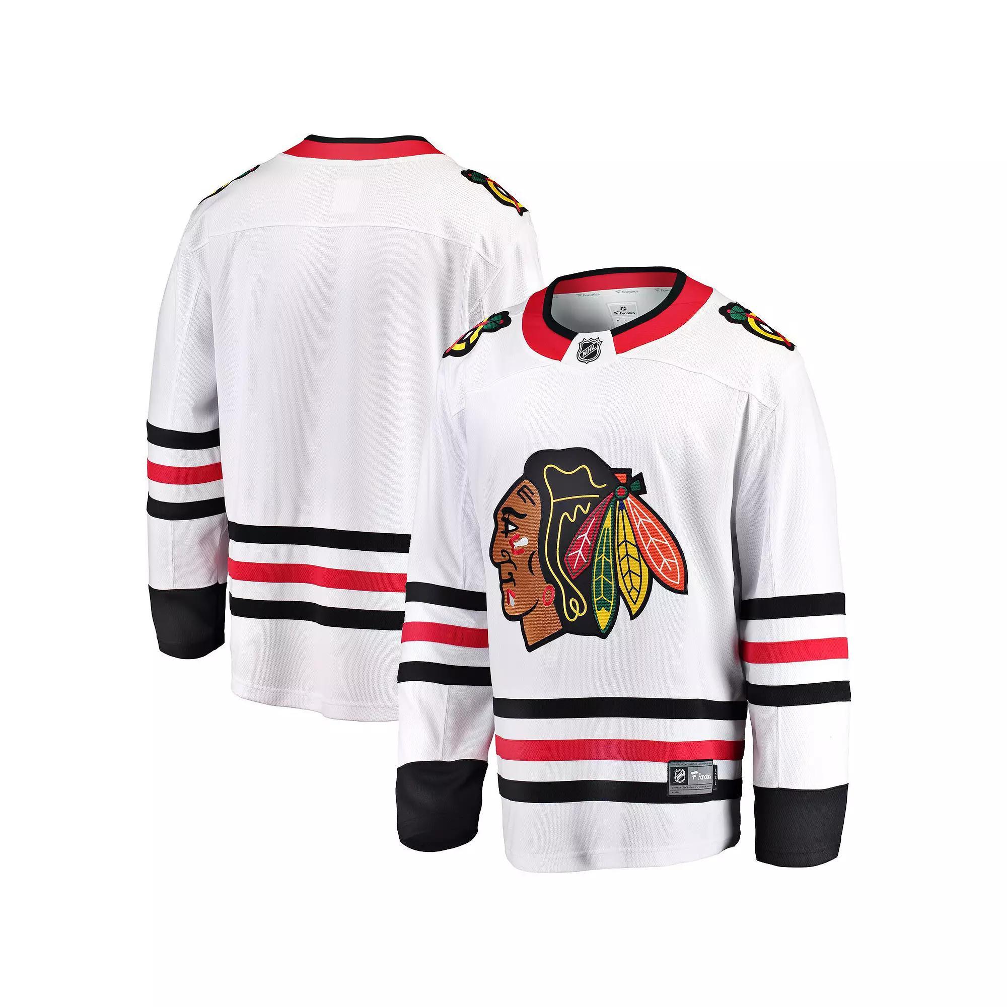 Mens Fanatics Branded Chicago Blackhawks Breakaway Away Jersey Product Image