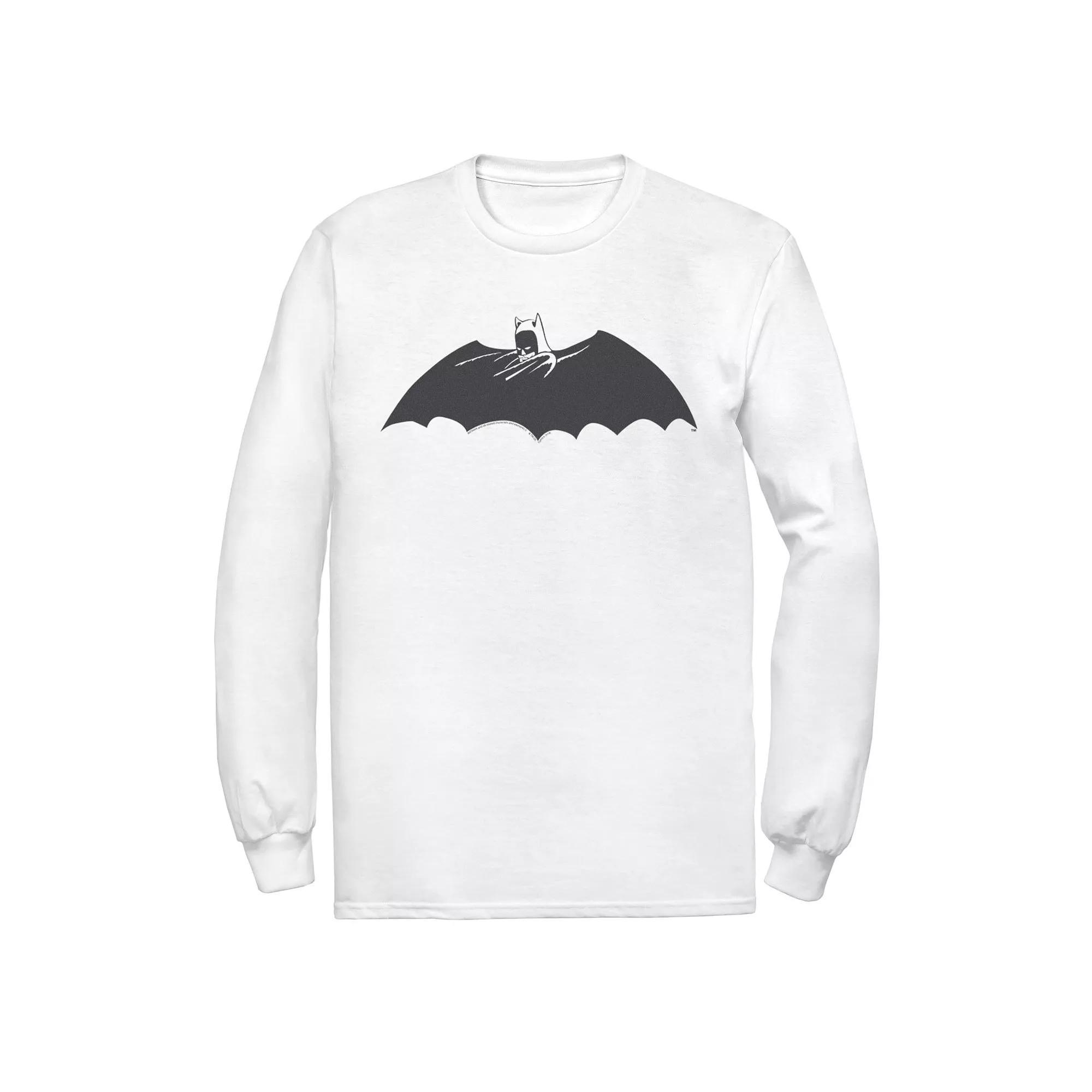 Men's DC Comics Batman Side Portrait Logo Tee, Size: XL, White Product Image