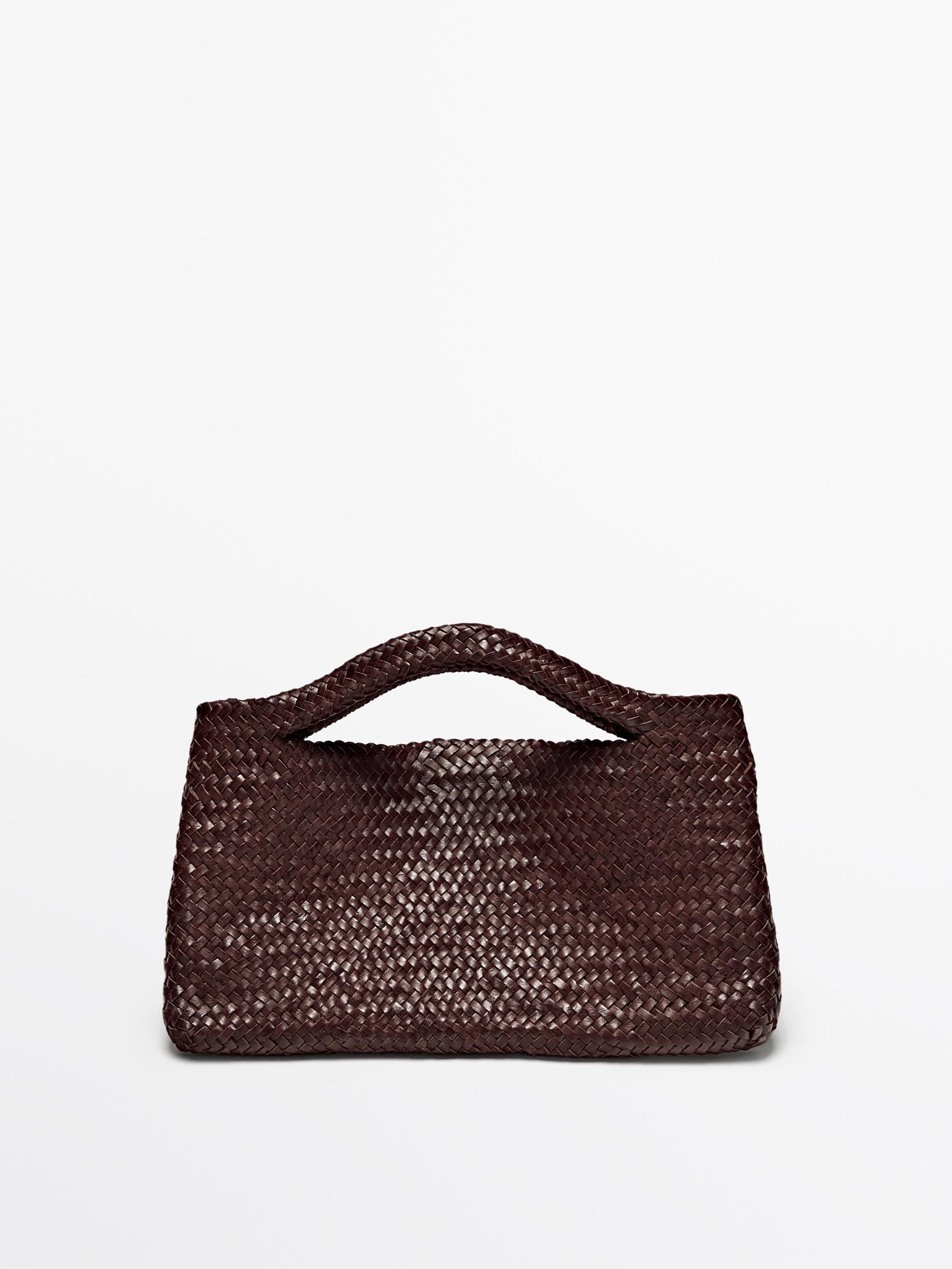 Medium woven nappa leather bag Product Image