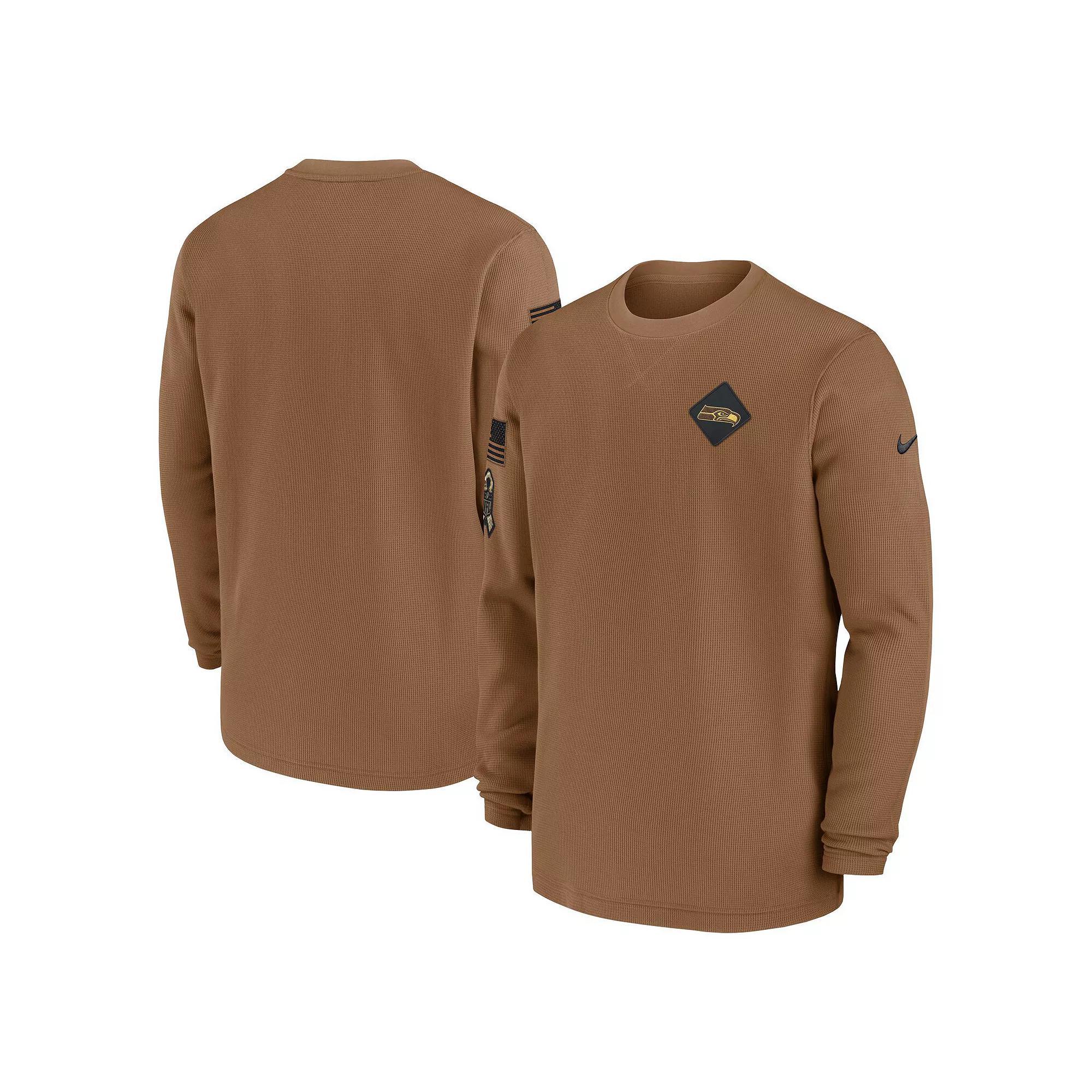 Men's Nike Brown Cleveland Browns Salute to Service Pullover Sweatshirt, Size: Medium Product Image