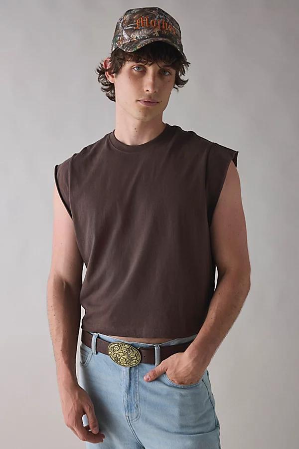 BDG Grayson Solid Cutoff Muscle Tank Top Mens at Urban Outfitters Product Image