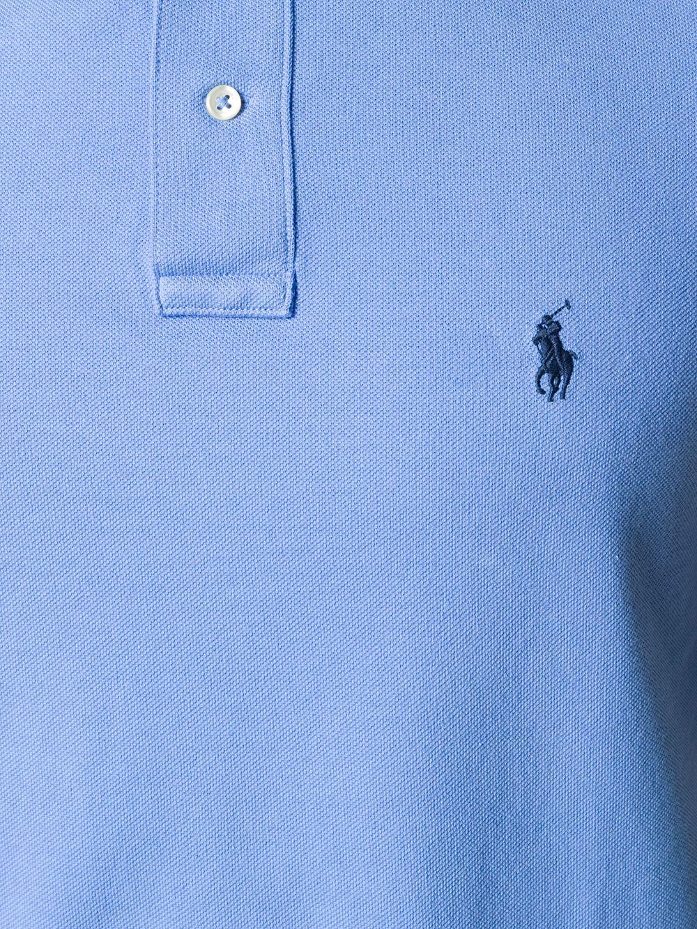 short sleeve embroidered logo polo shirt Product Image