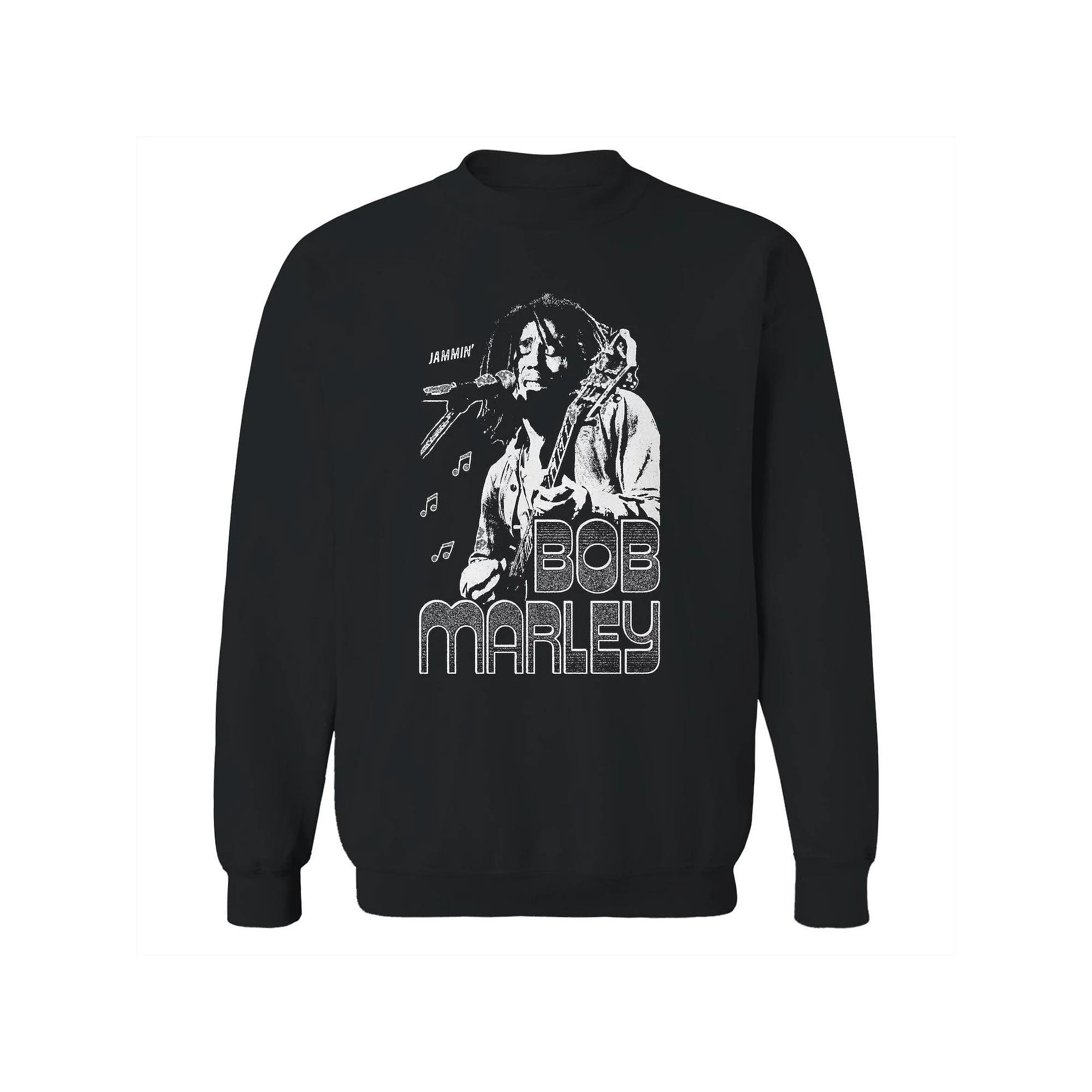 Junior's Bob Marley Bob Marley Jammin Graphic Fleece Sweatshirt, Women's, Size: XL, Black Product Image