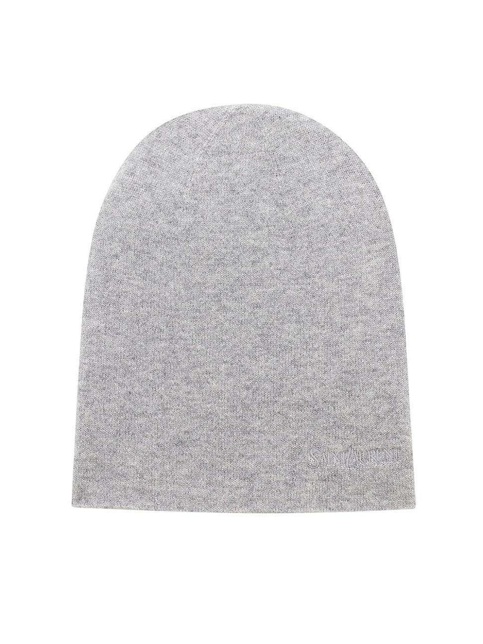 Womens Embroidered Beanie in Cashmere Product Image